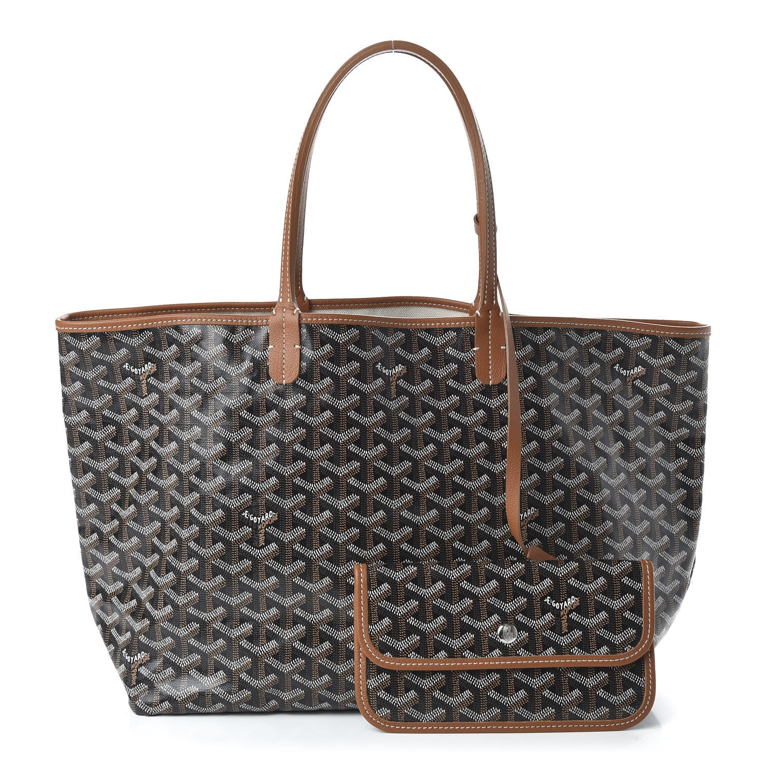 Goyard Goyardine Saint Louis PM Black Gold 1 of 8