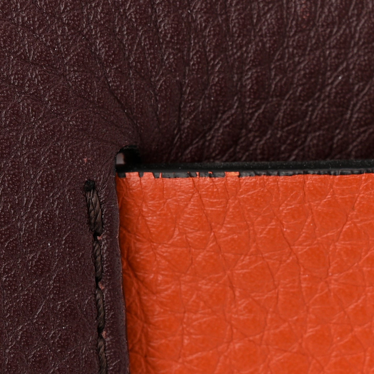 Grainy Calfskin Baby Belt Bag Deep Claret