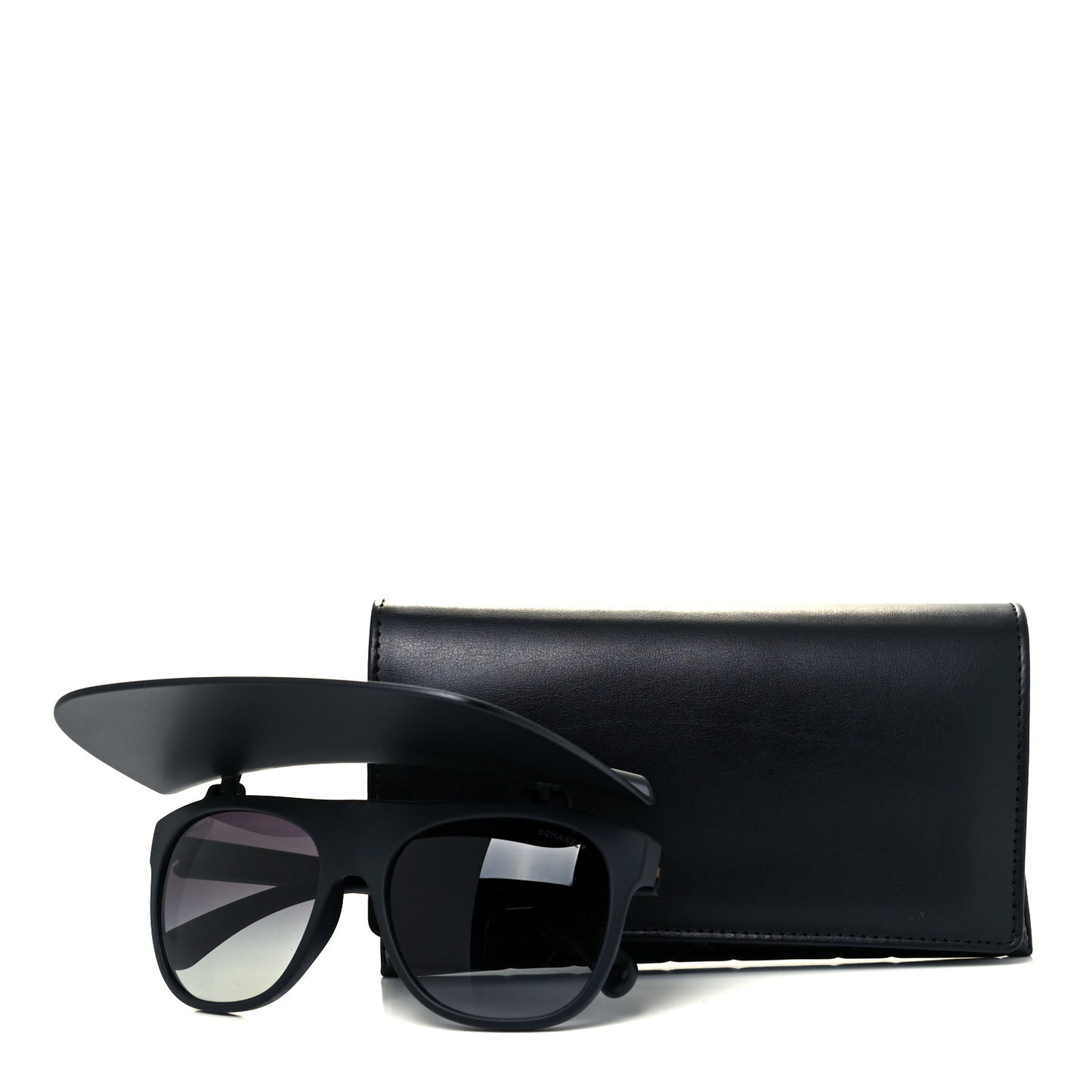 Acetate Visor Sunglasses 71046 Matte Black