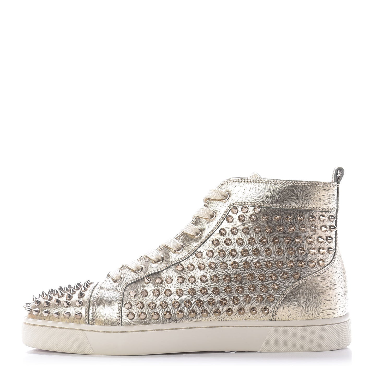 Metallic Laminato Spike Louis Flat Sneakers 43 Plantine Colombe