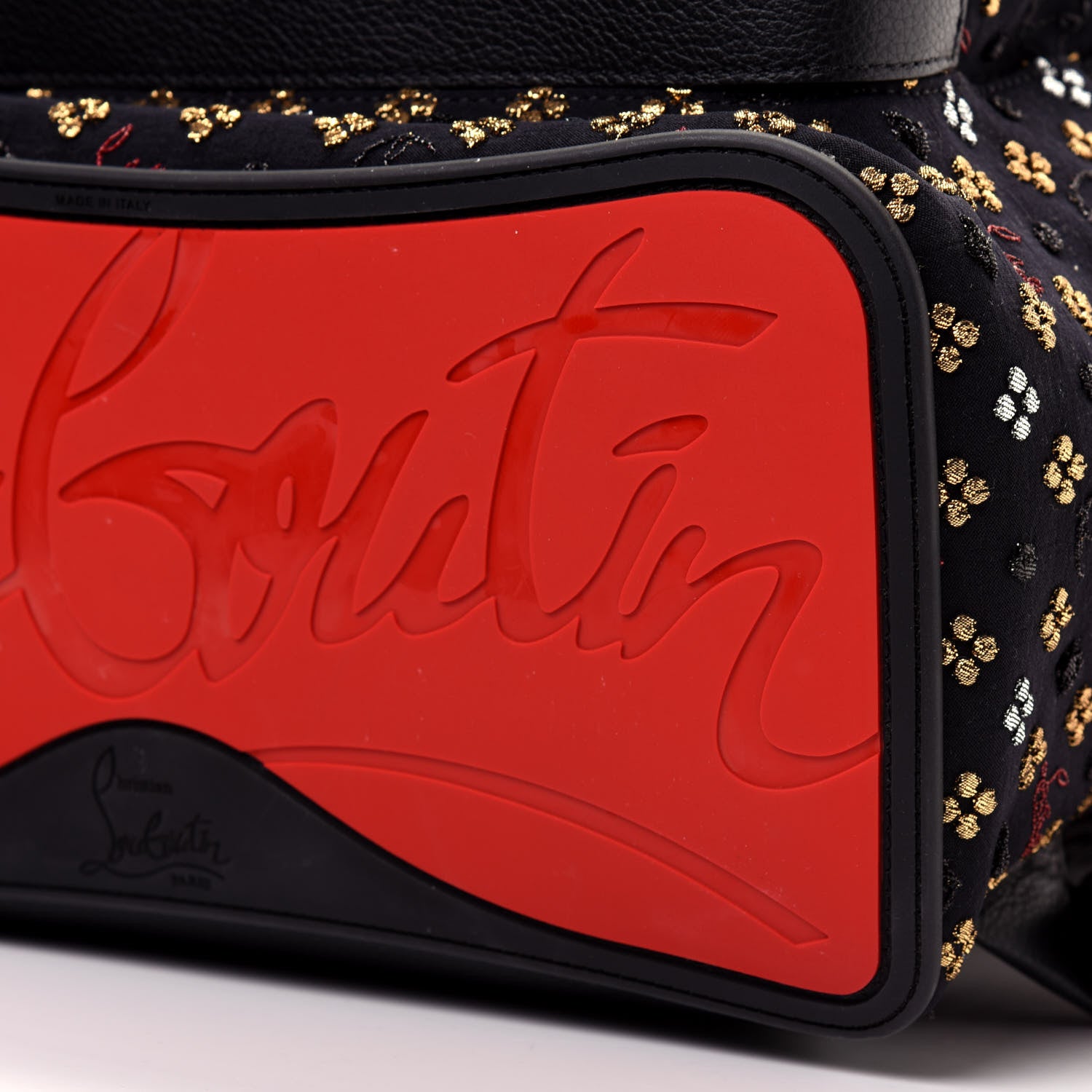 Christian Louboutin Jacquard Canvas Backloubi Backpack Black 6 of 10