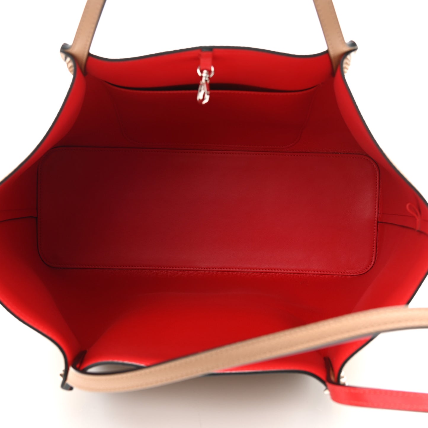 Calfskin Large Cabarock Spikes Tote Nude