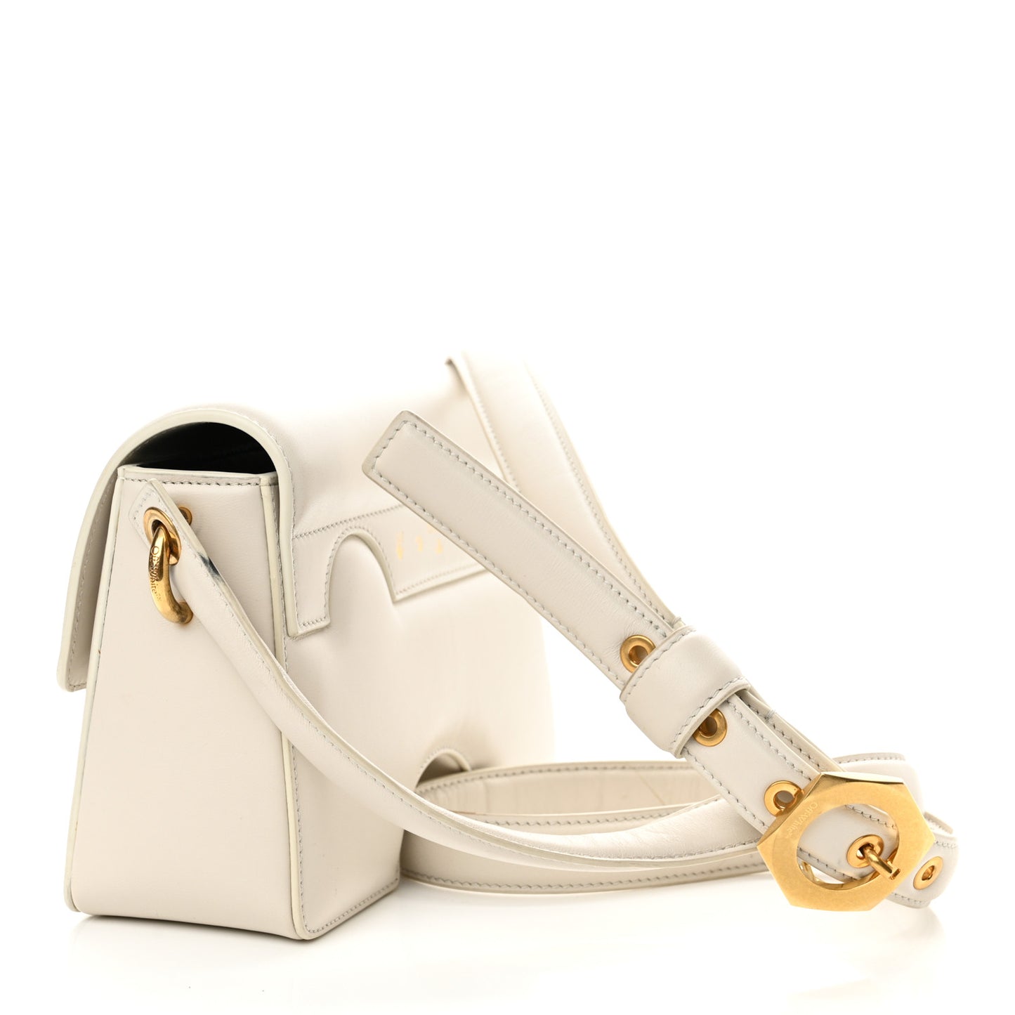 Calfskin Burrow 22 Shoulder Bag Beige