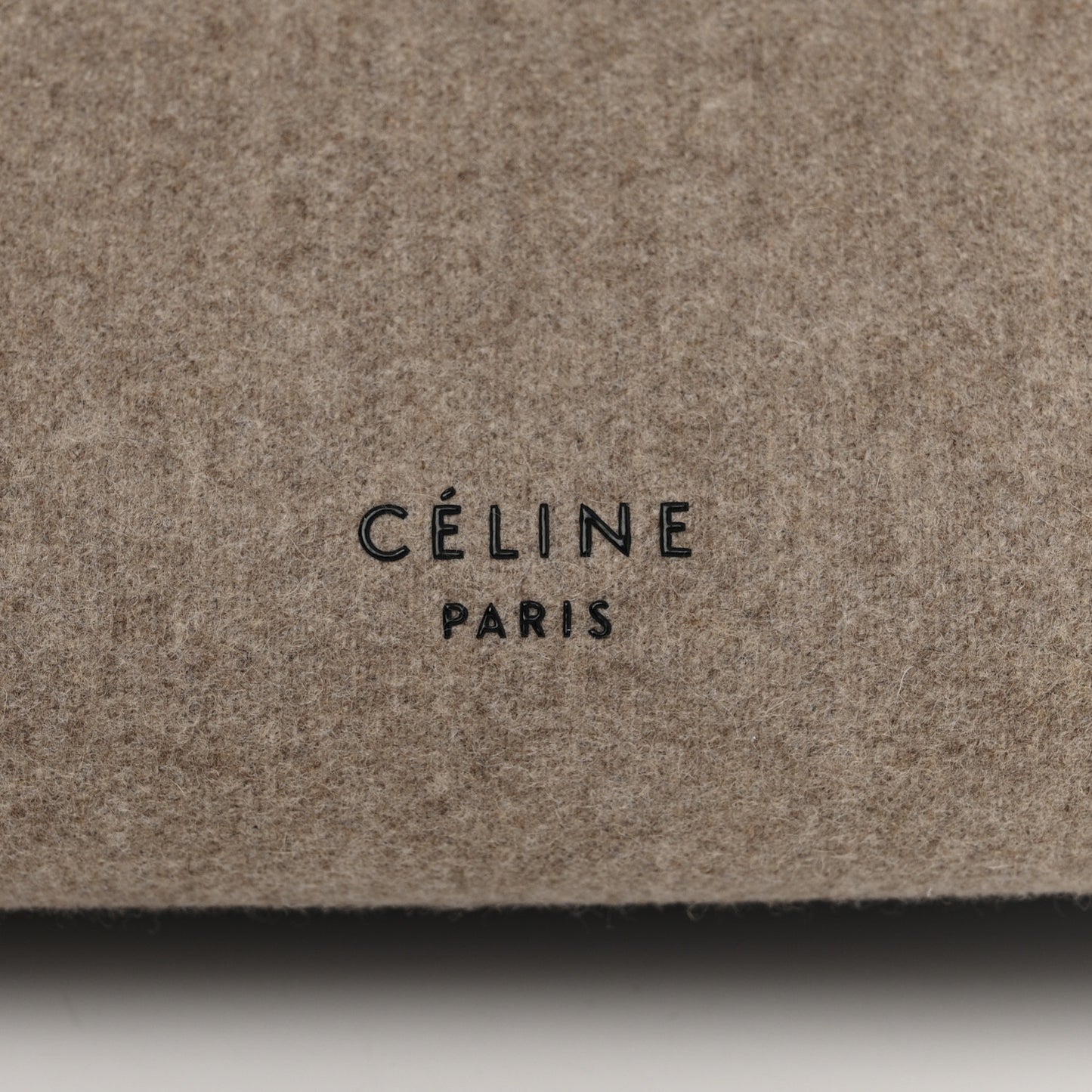 Felt Smooth Calfskin Mini Belt Bag Beige