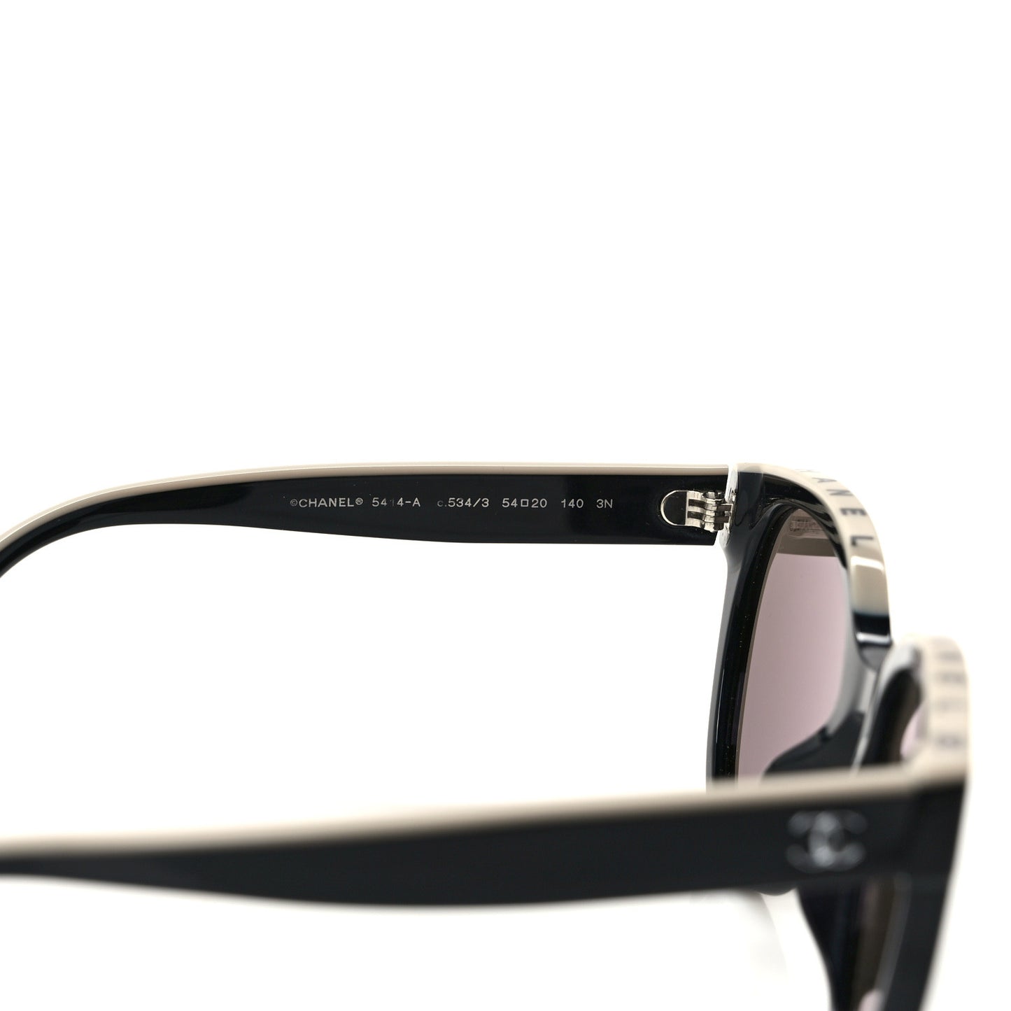 Acetate CC Butterfly Sunglasses 5414-A Black Beige