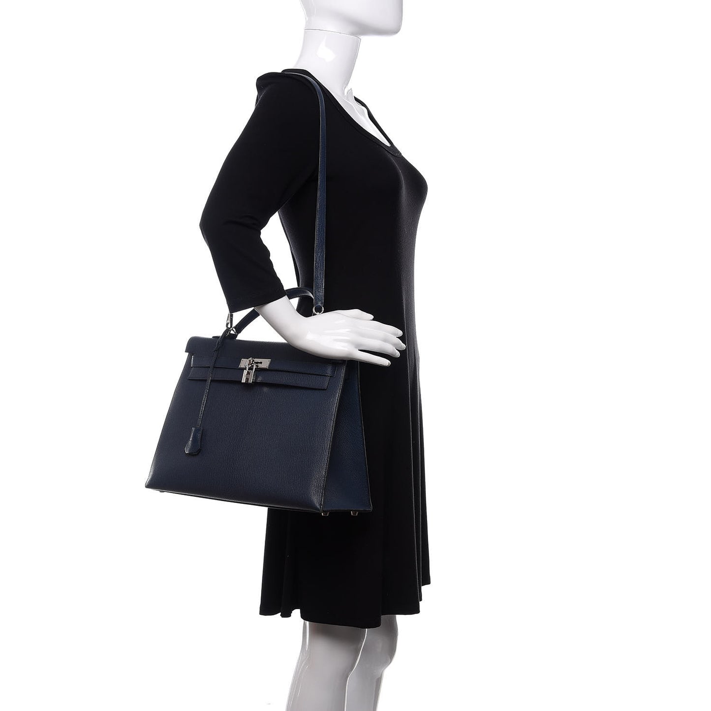 Chevre de Coromandel Kelly Sellier 35 Bleu Thalassa