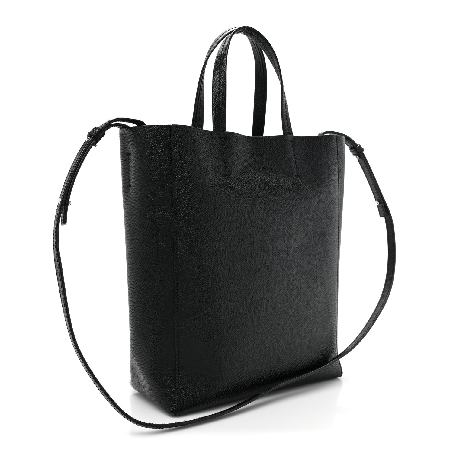 Celine Grained Calfskin Small Vertical Cabas Black 3 of 13