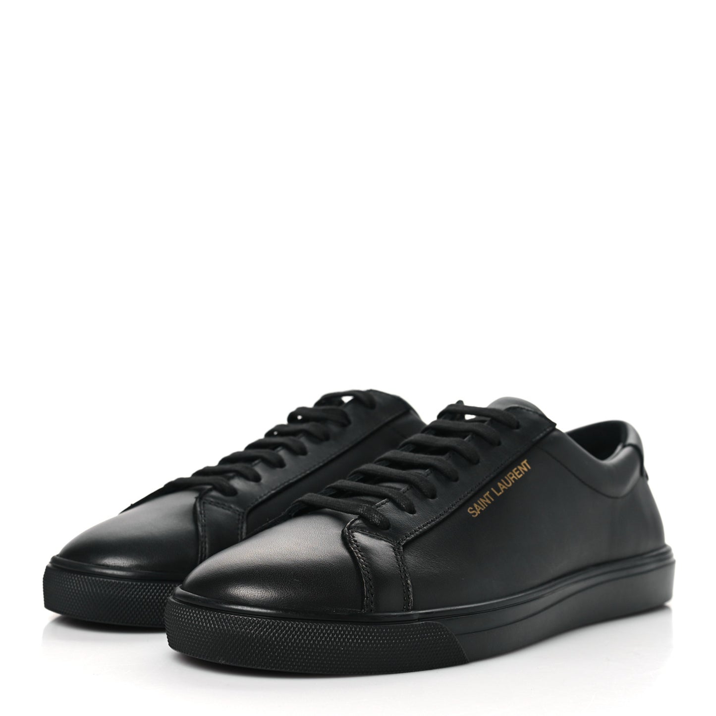 Calfskin Andy Low Top Sneakers 41.5 Black