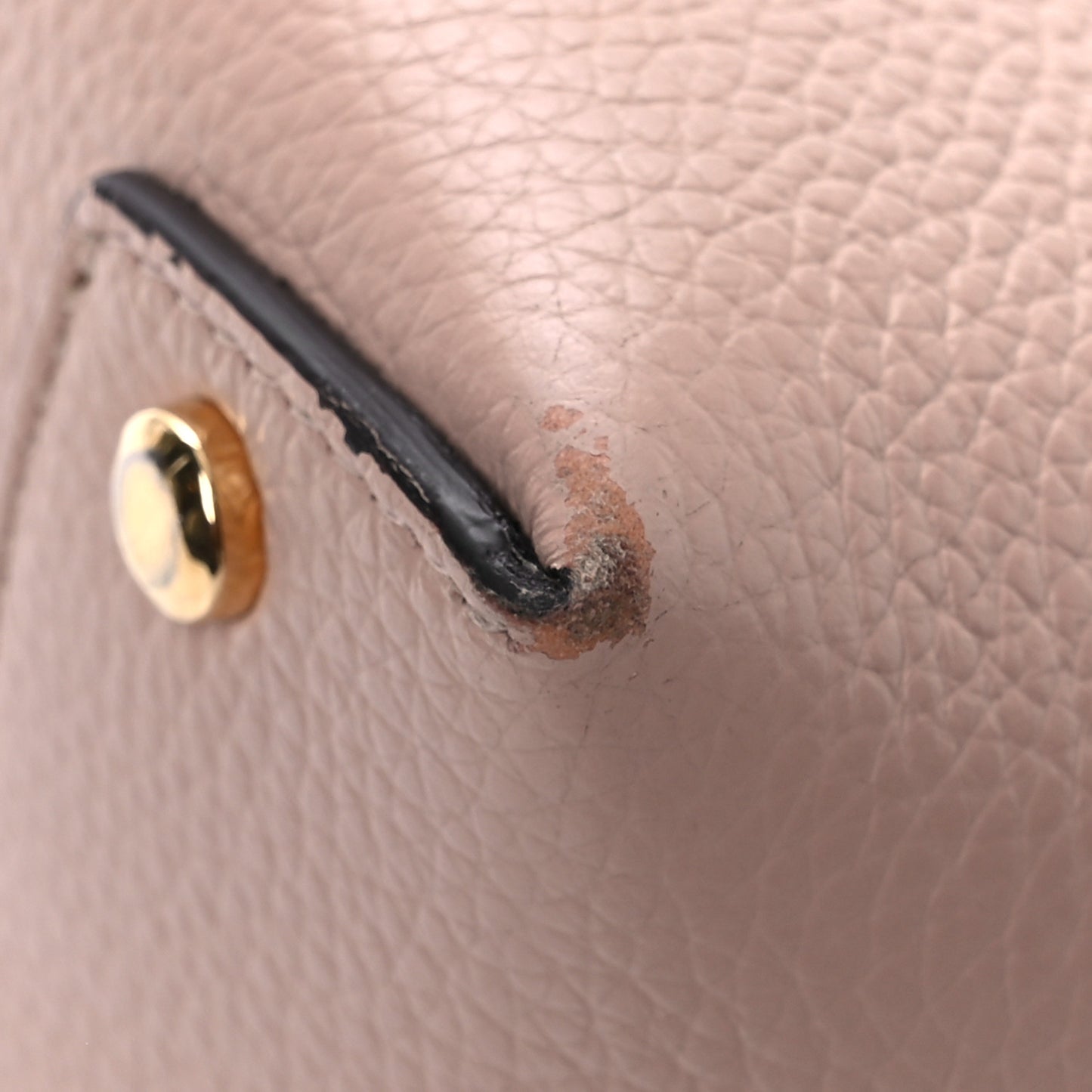 Grained Calfskin Mini Gancino Bucket Bag Amaretti