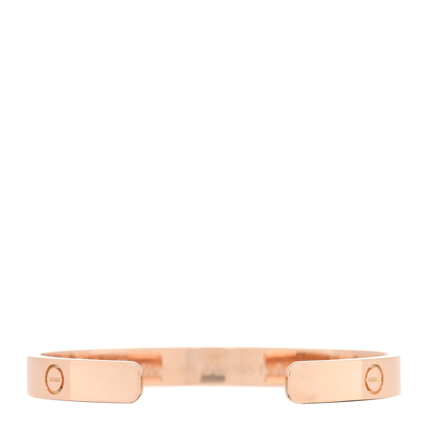18K Pink Gold LOVE Cuff Bracelet 16
