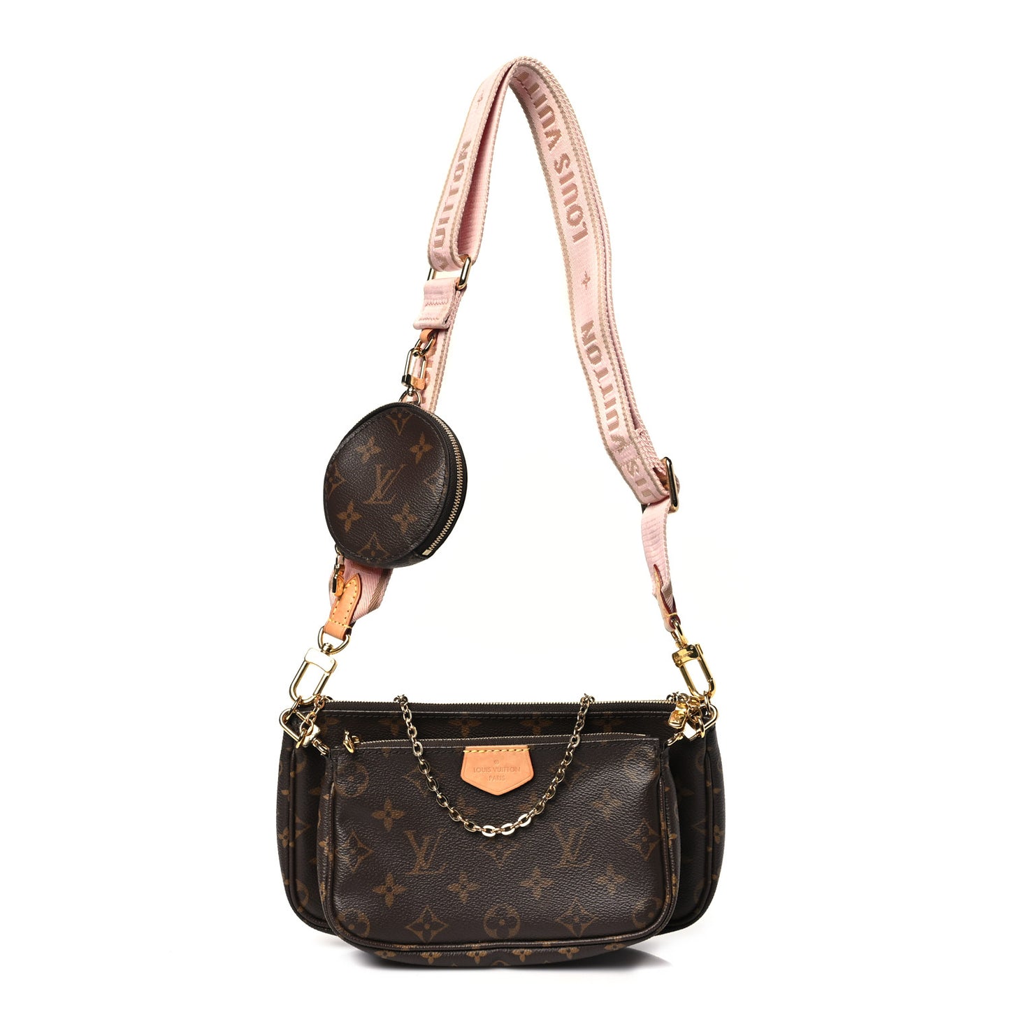 Monogram Multi Pochette Accessories Rose Clair
