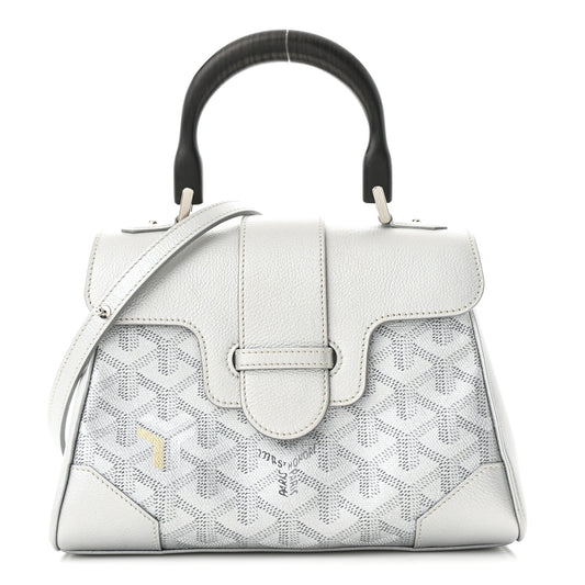 Goyardine Precious Metals Mini Saigon Silver