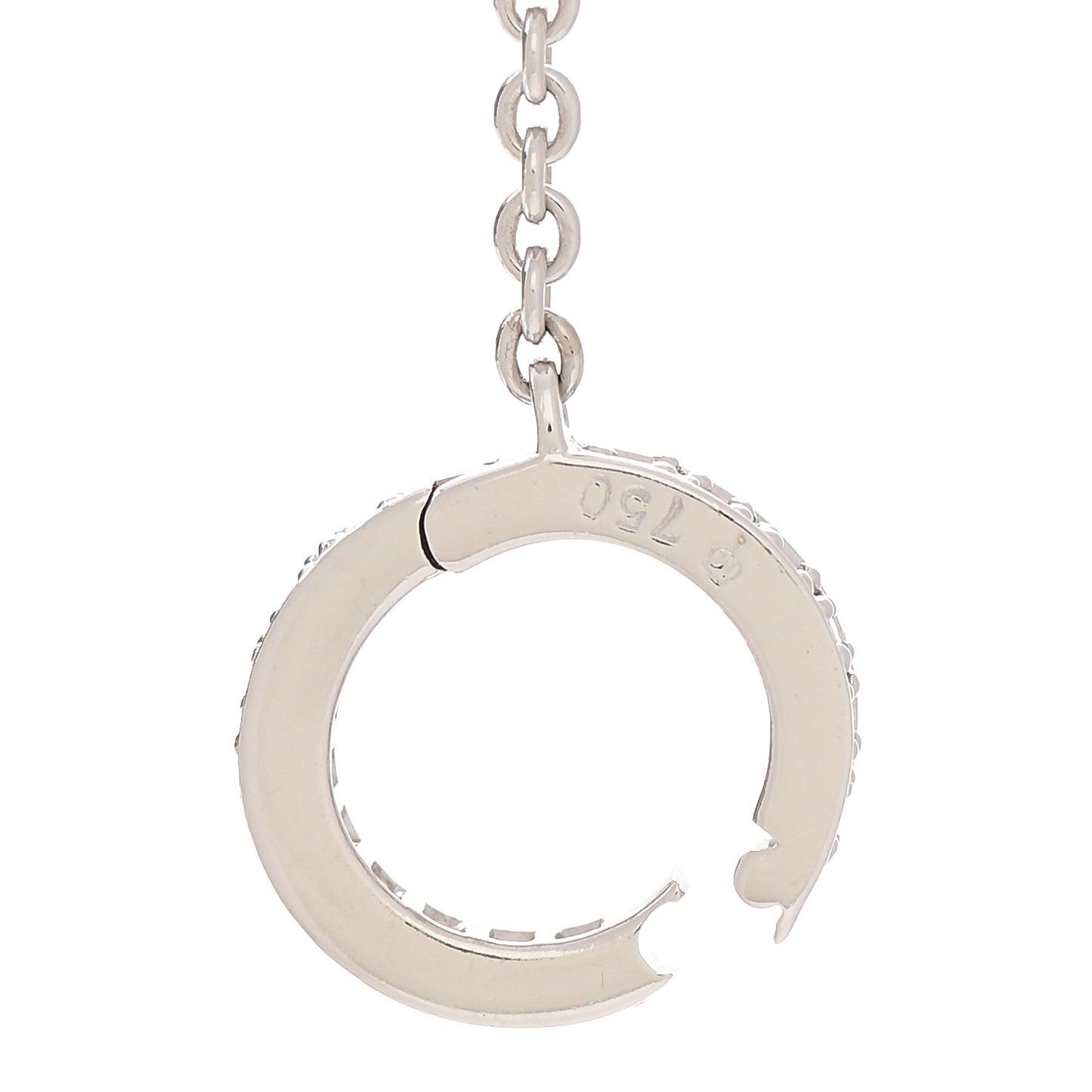 18K White Gold Diamond Black South Sea Pearl 10mm Pearls In Motion Necklace