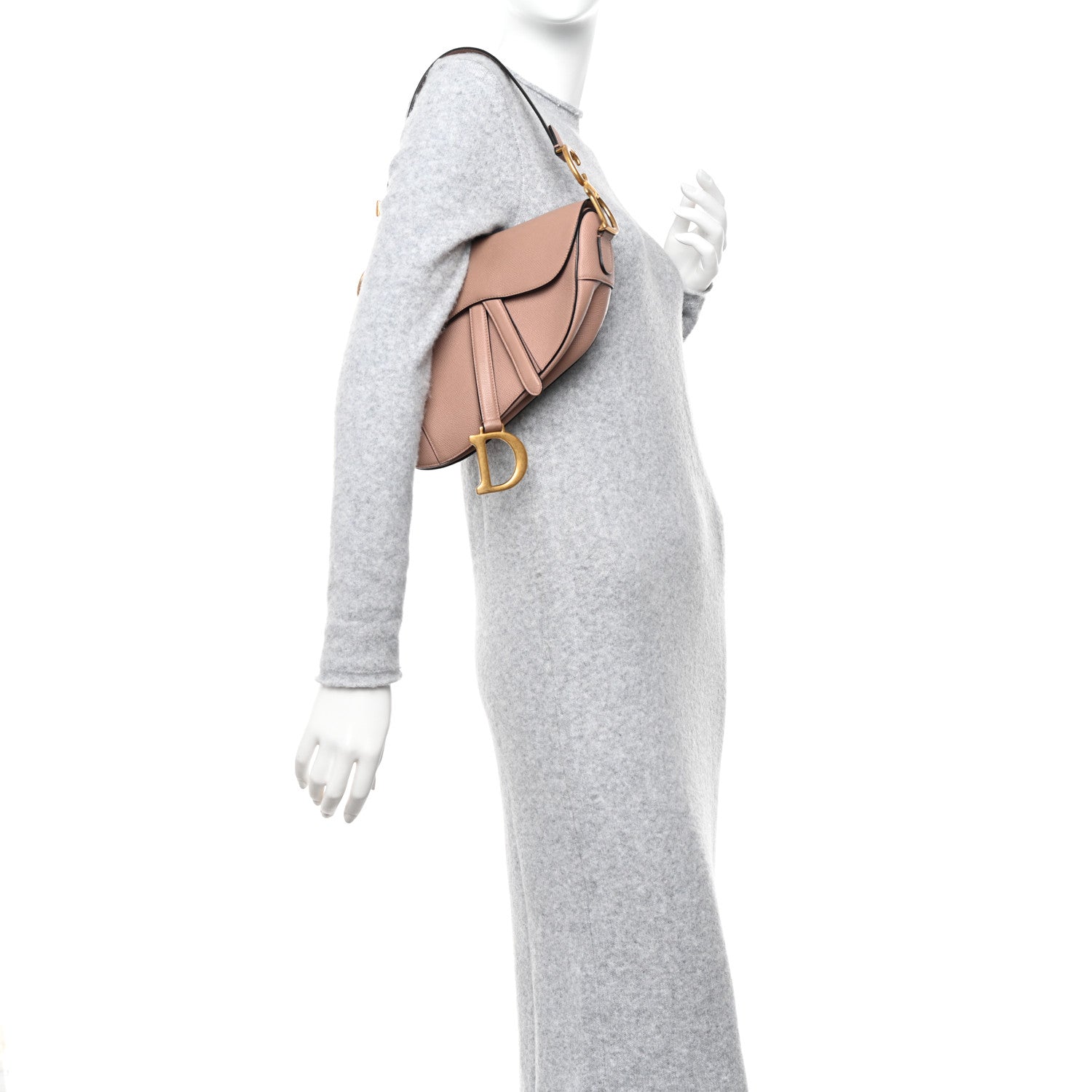 Christian Dior Grained Calfskin Saddle Bag Fard 2 of 13