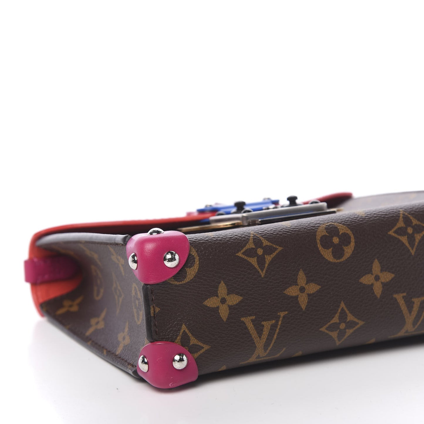 Monogram Tribal Mask Pochette PM Rouge