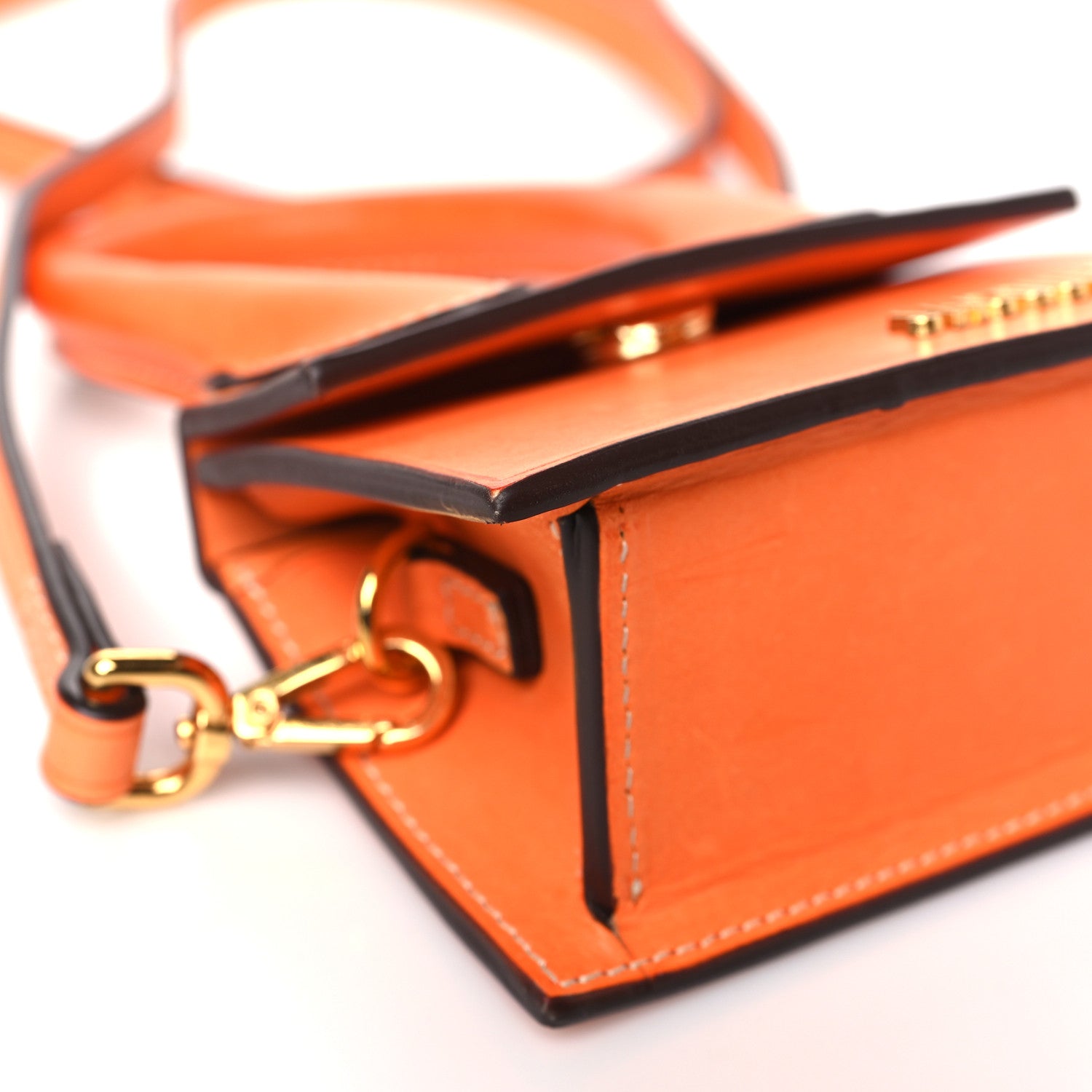 Jacquemus Smooth Calfskin Le Chiquito Orange 8 of 10