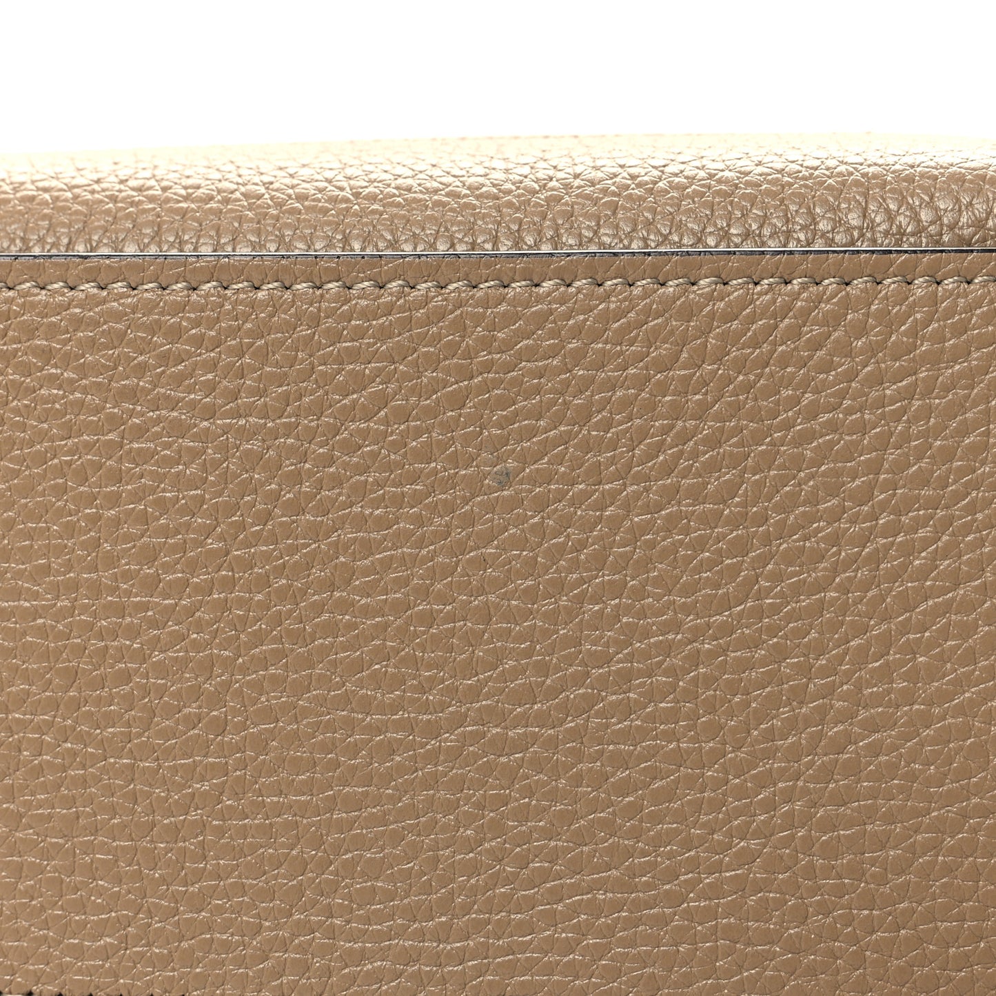 Drummed Calfskin Nano Luggage Dune