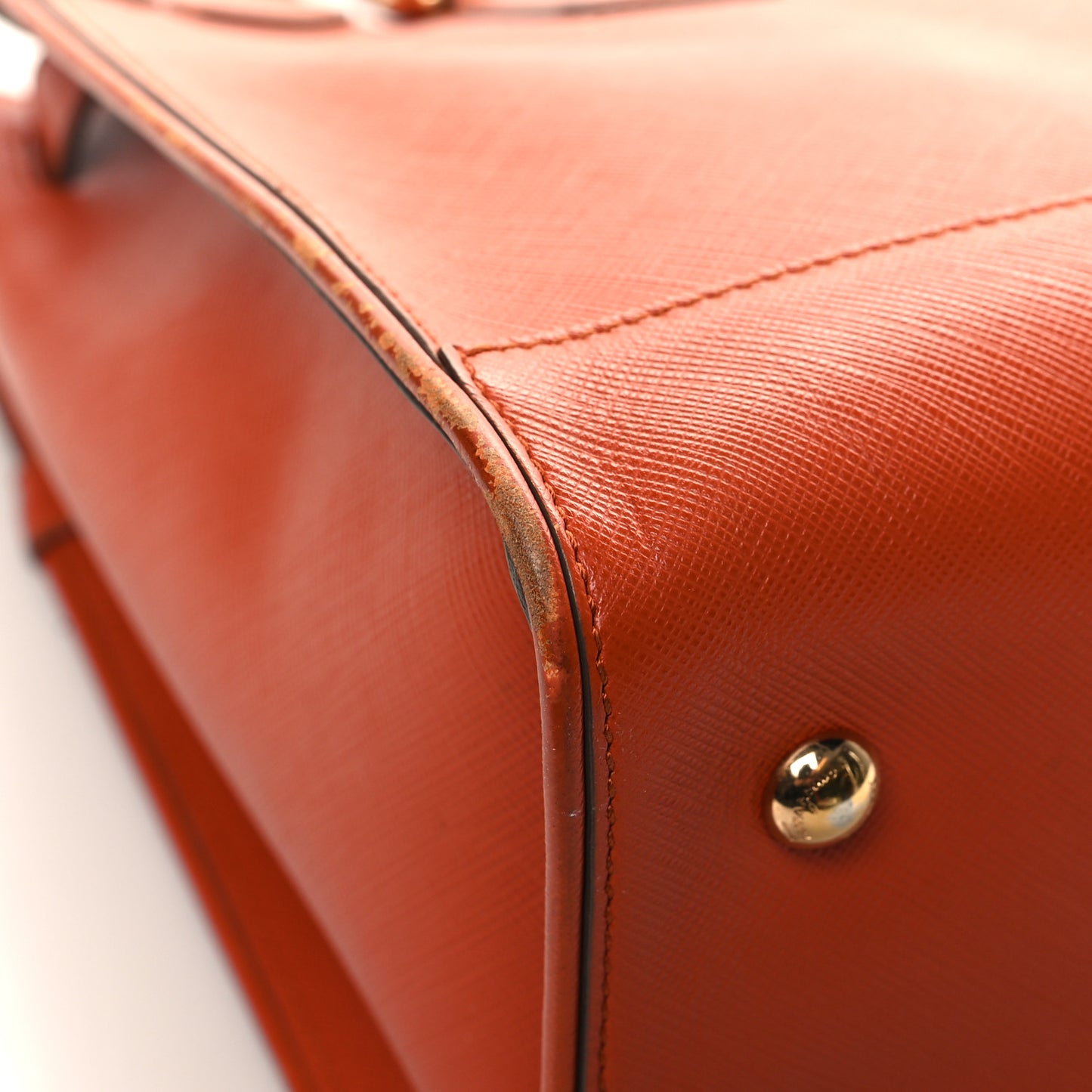 Printed Calfskin Briana Tote Terracotta