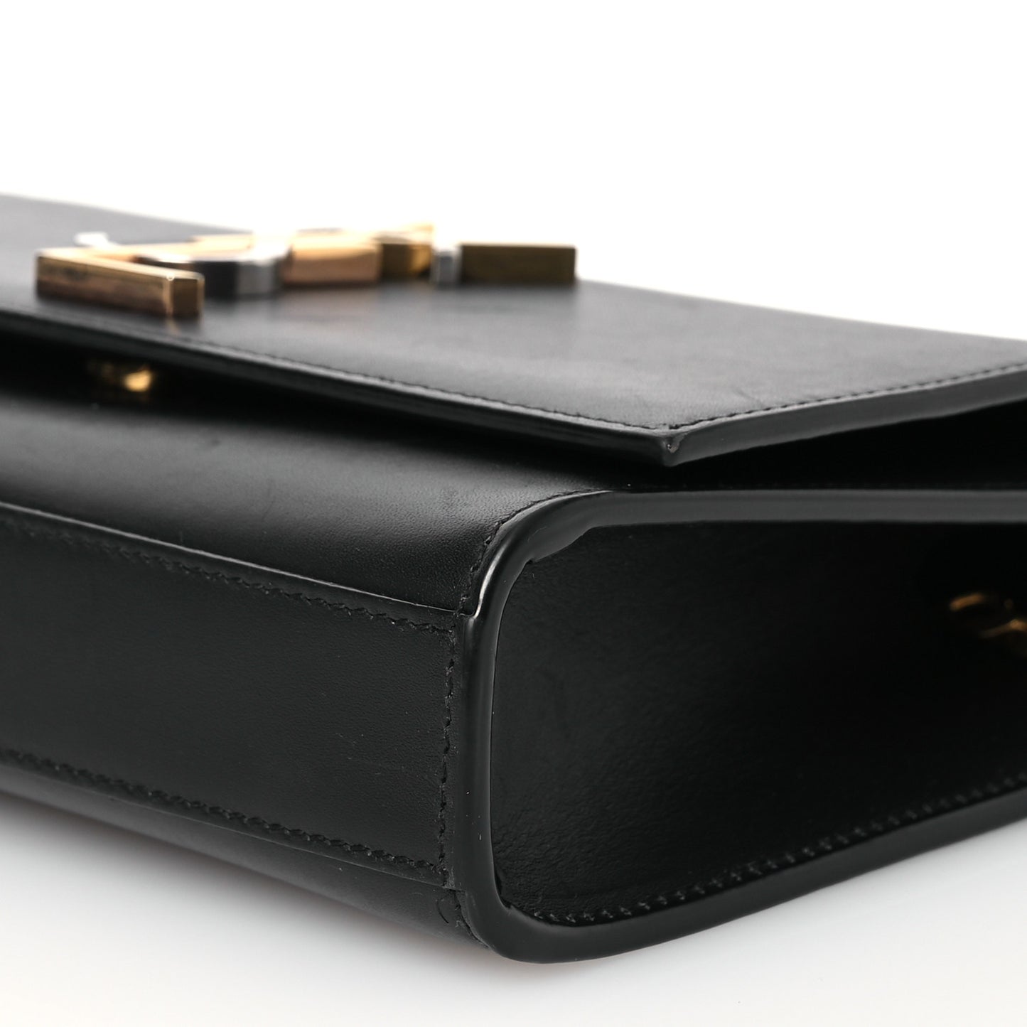 Calfskin Small Monogram Kate Satchel Black