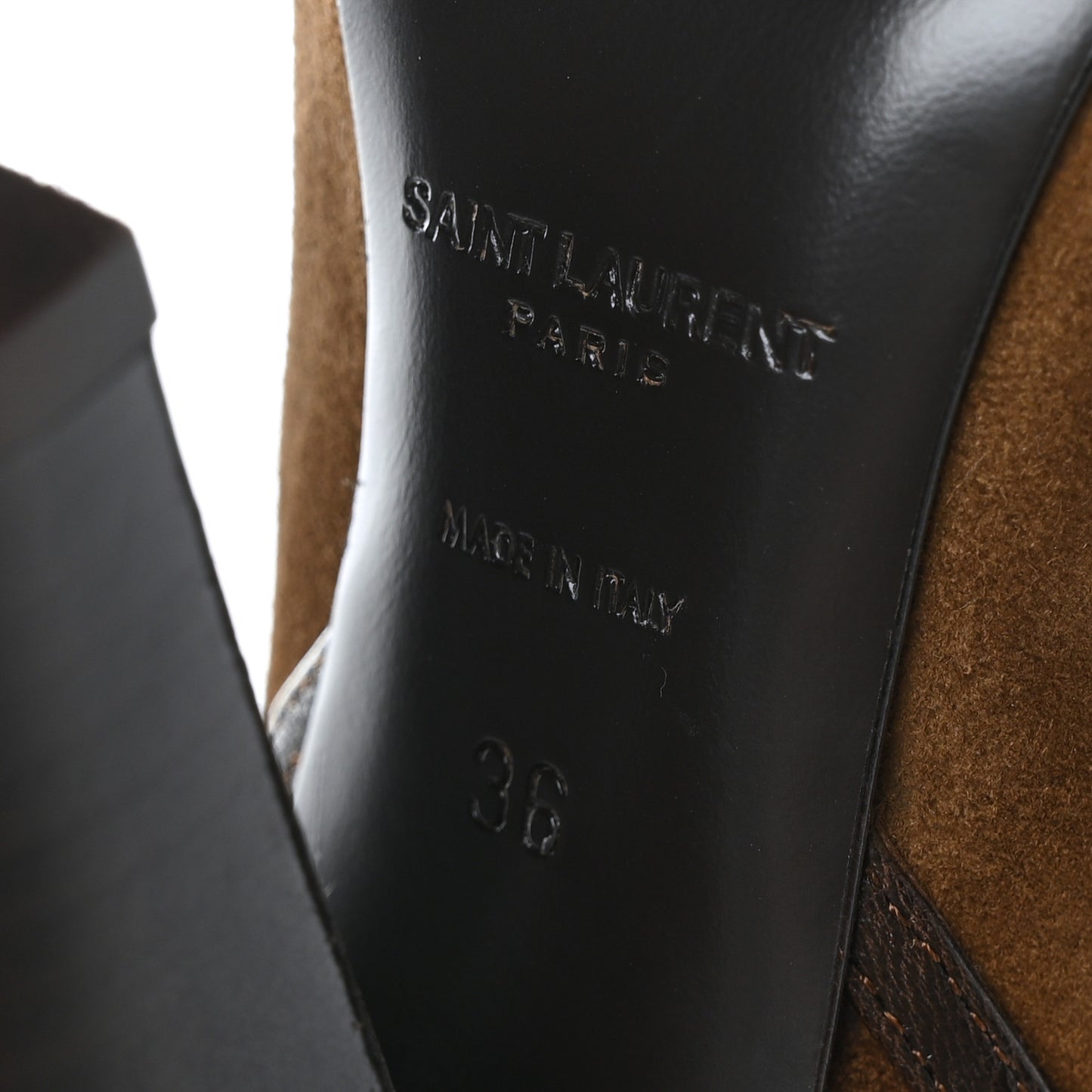 Suede Faux Fur Jokull 105 Over The Knee Boots 36 Brown