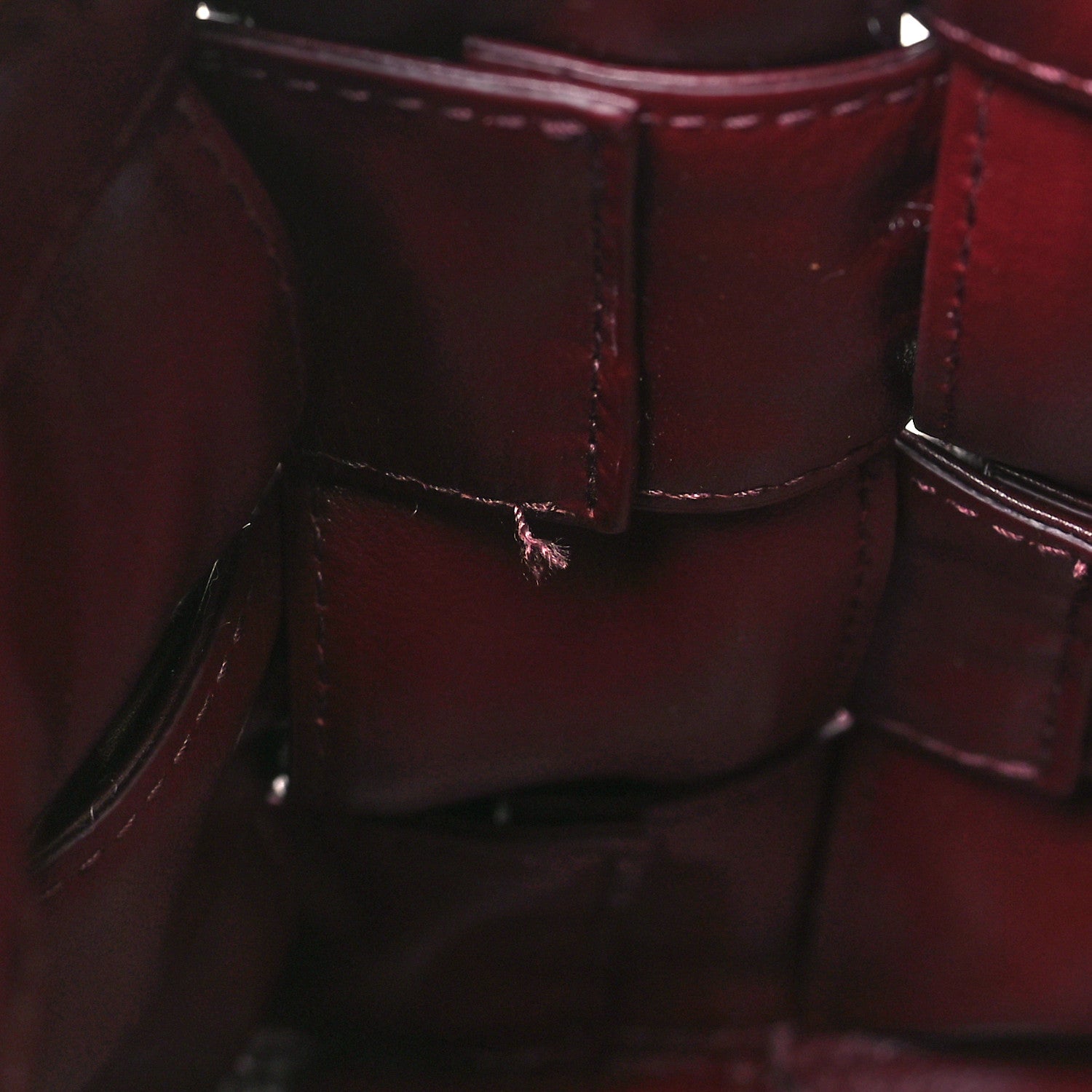 Bottega Veneta Calfskin Intrecciato Foulard Bucket Bag Barolo 10 of 10