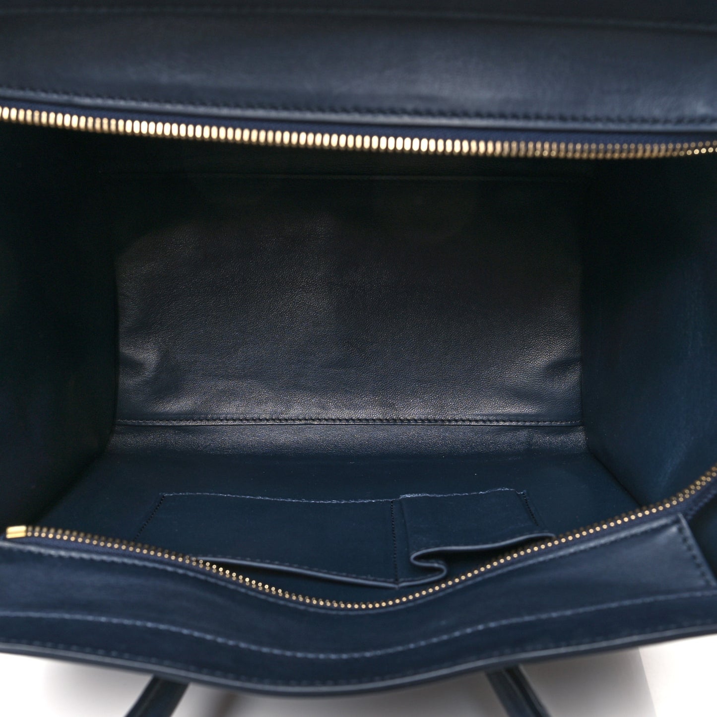 Smooth Calfskin Mini Luggage Navy Blue