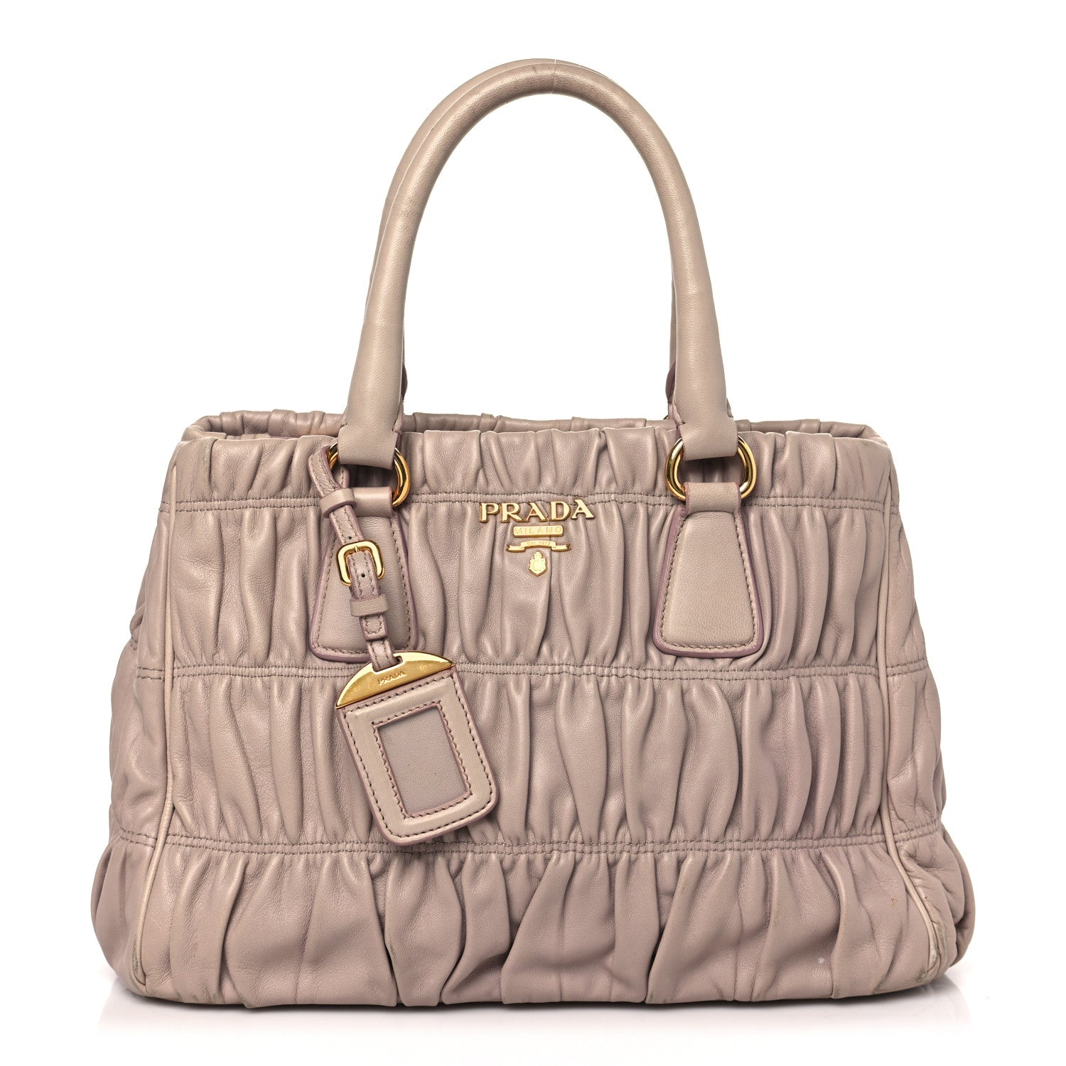 Prada Nappa Gaufre Shopping Satchel Cipria 1 of 12