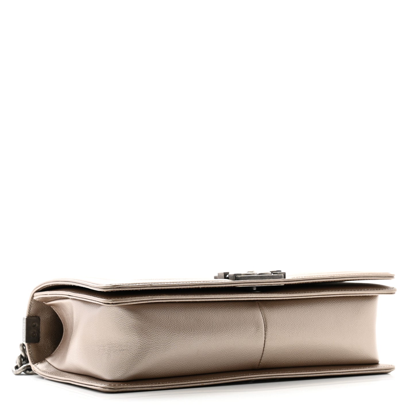 Metallic Caviar Quilted New Medium Boy Flap Copper
