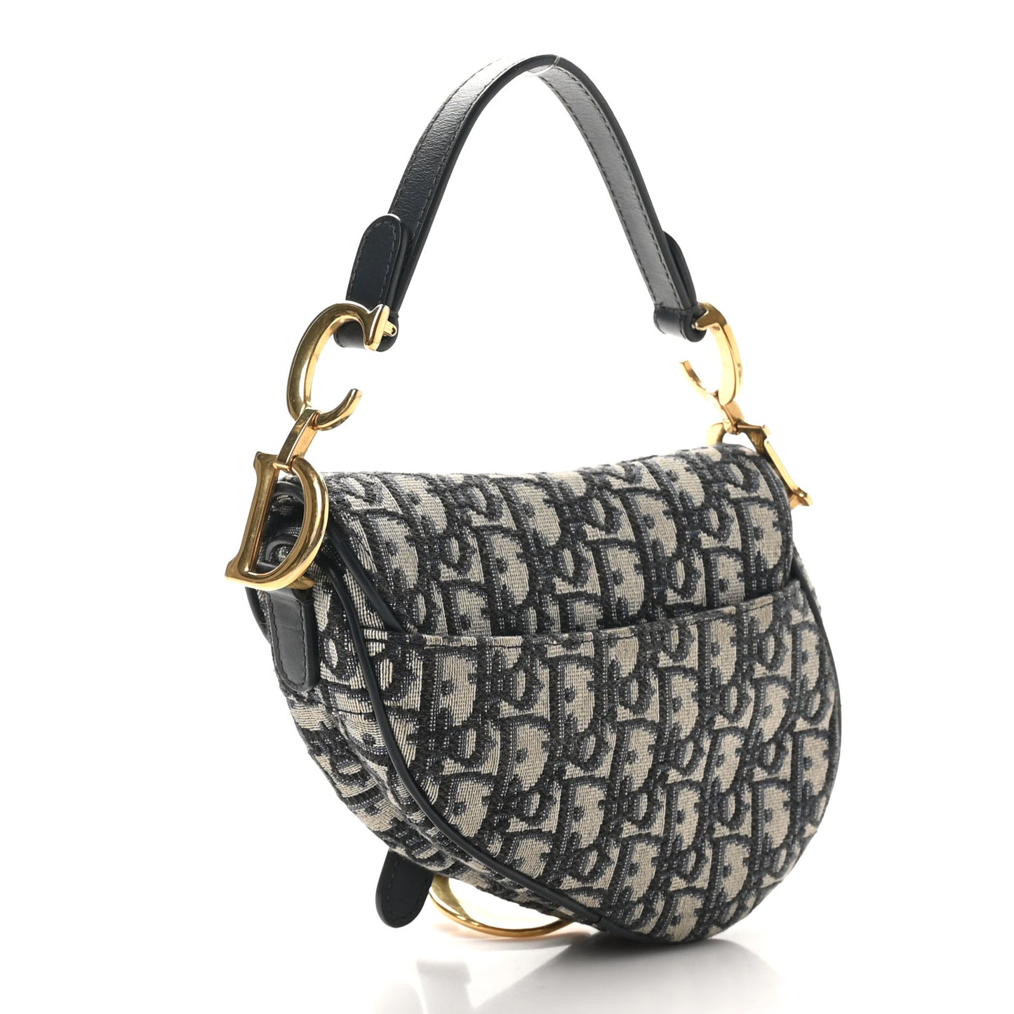 Oblique Mini Saddle Bag Blue