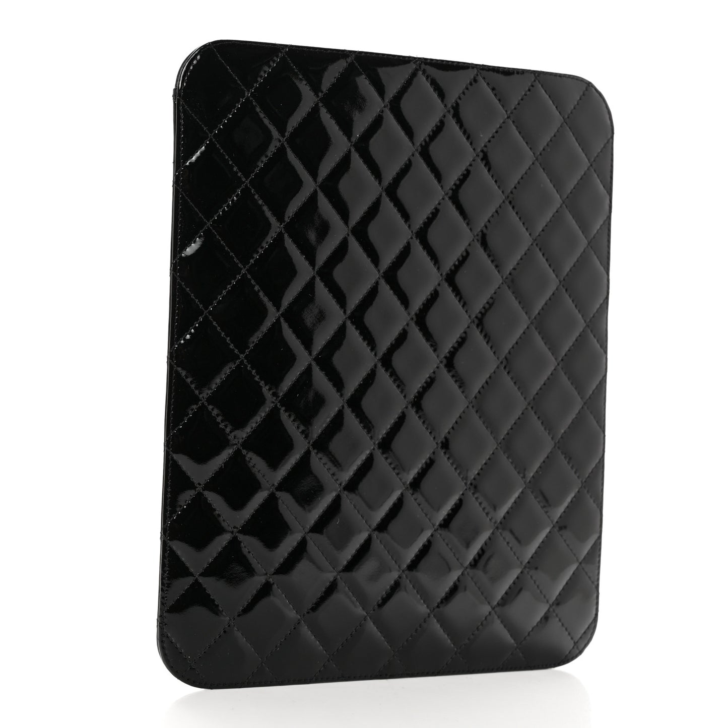 Patent Quilted Brilliant iPad Case Black