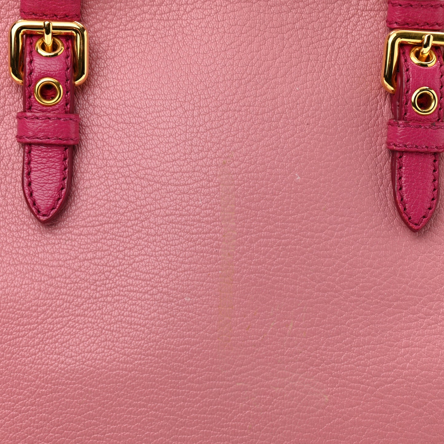 Goatskin Madras Bi-Color Bowling Bag Rosa Peonia