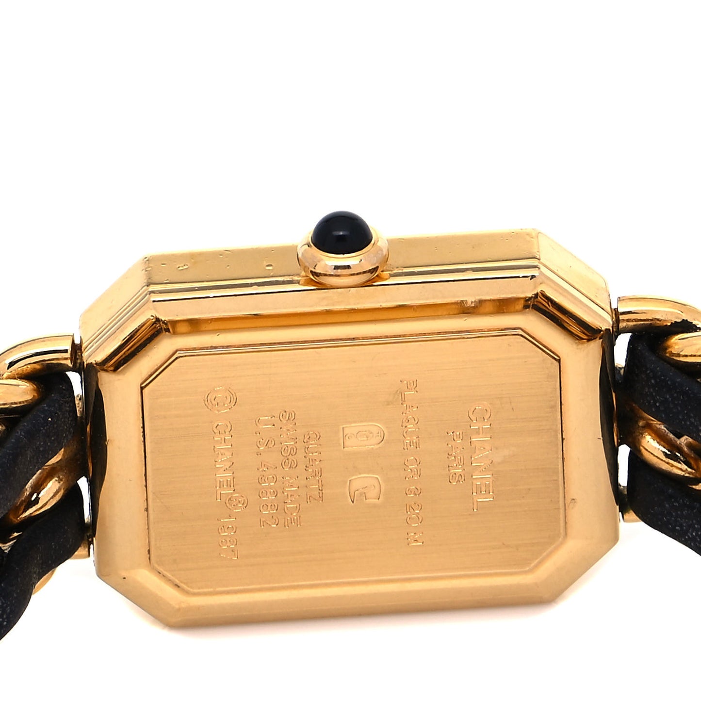 Stainless Steel Lambskin 20mm Chain Premiere Quartz Watch Gold M