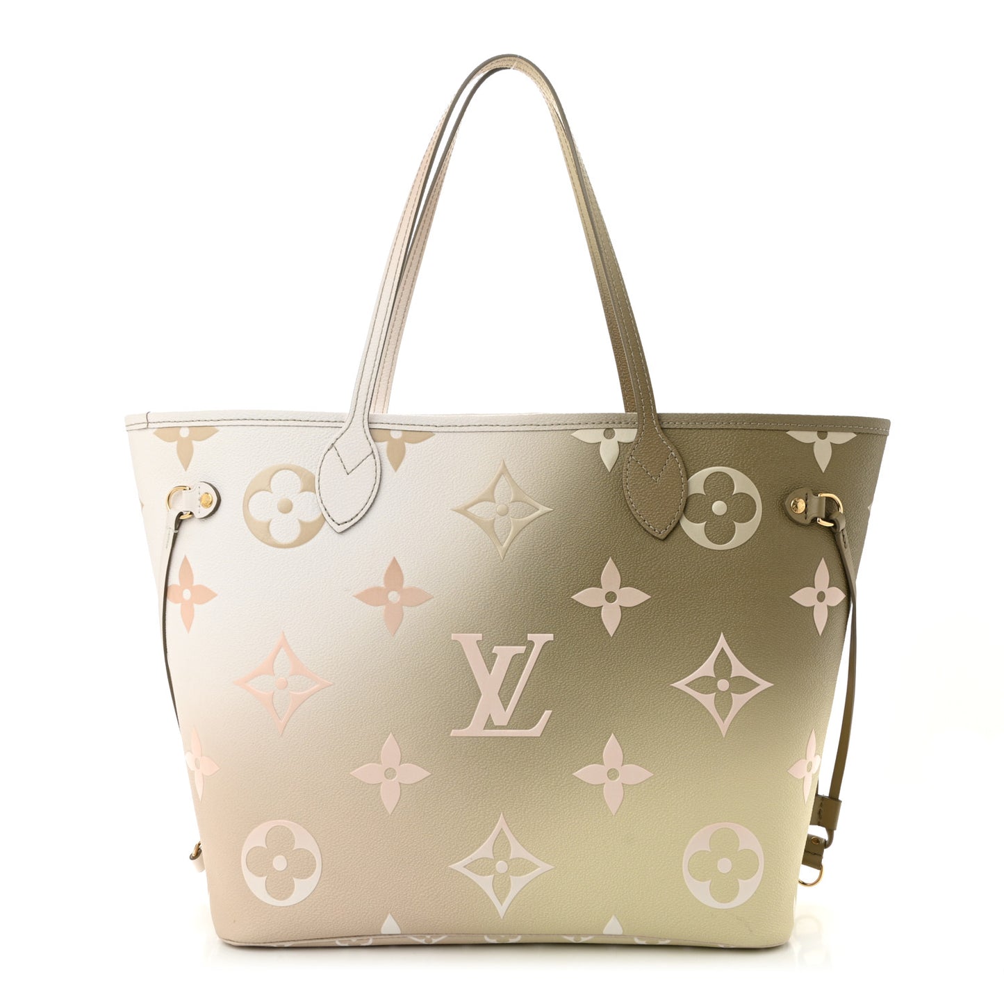 Monogram Giant Spring In The City Neverfull MM Sunset Kaki