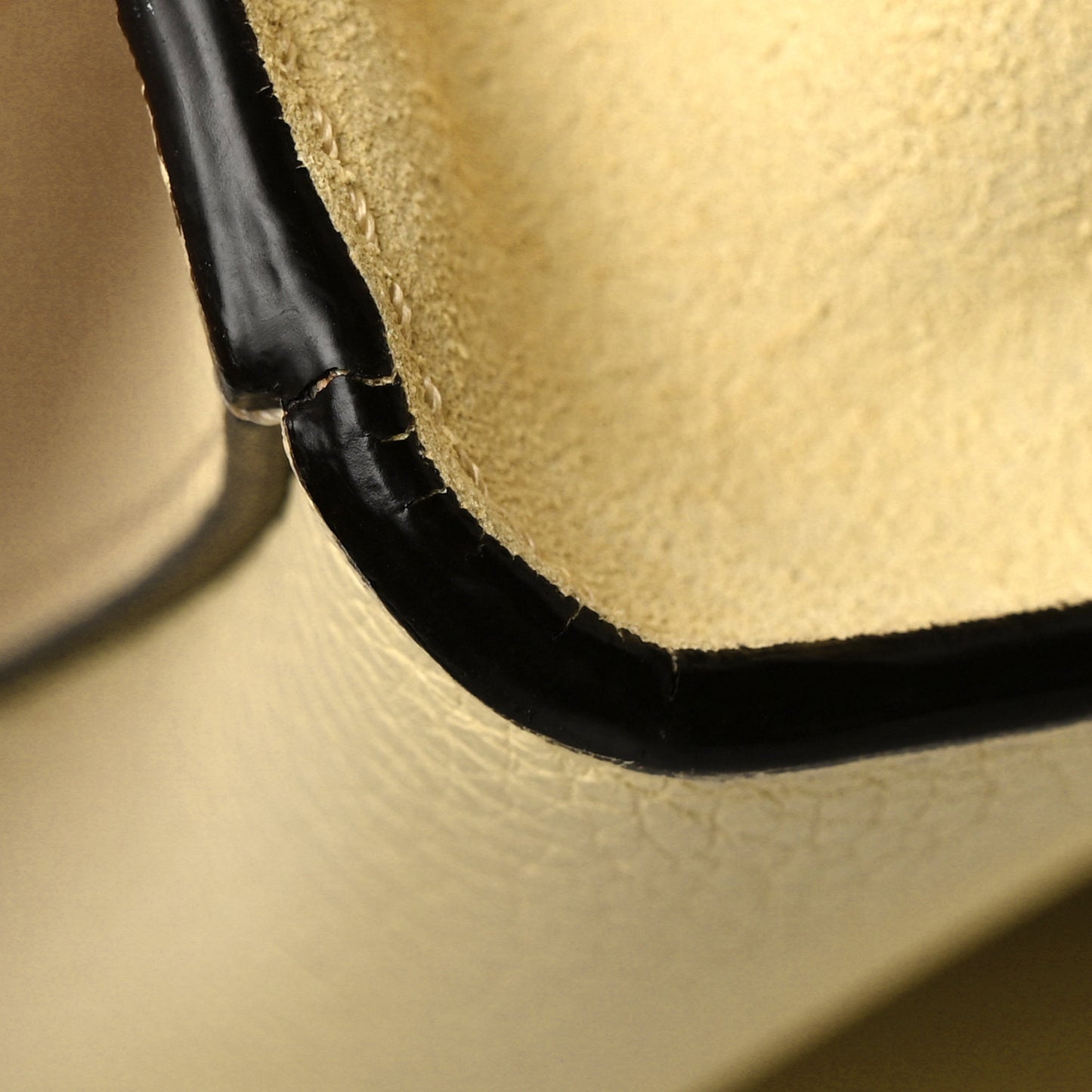 Drummed Calfskin Suede Medium Trapeze Butter