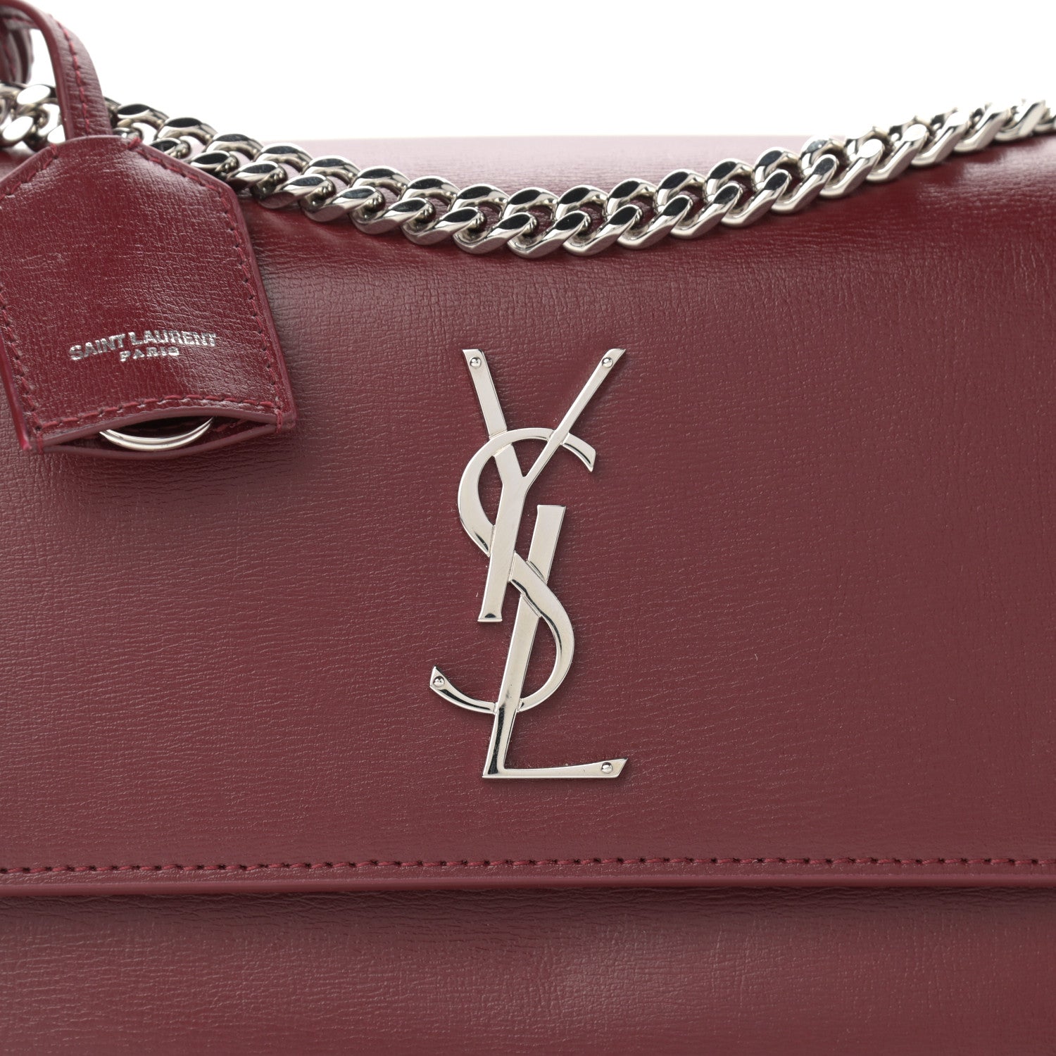 Saint Laurent Calfskin Medium Monogram Sunset Pallisandre 8 of 11