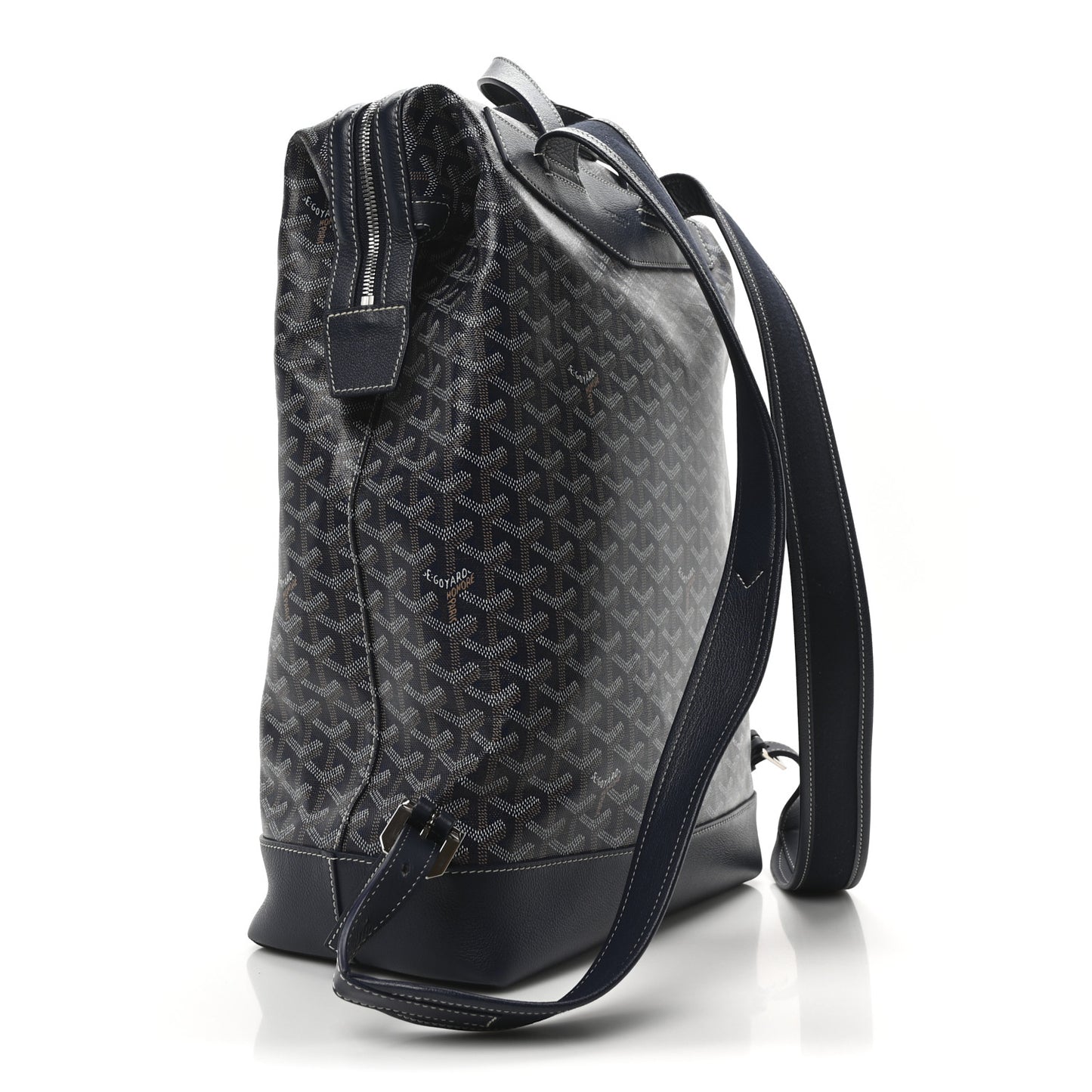 Goyardine Calfskin Cisalpin Backpack Navy
