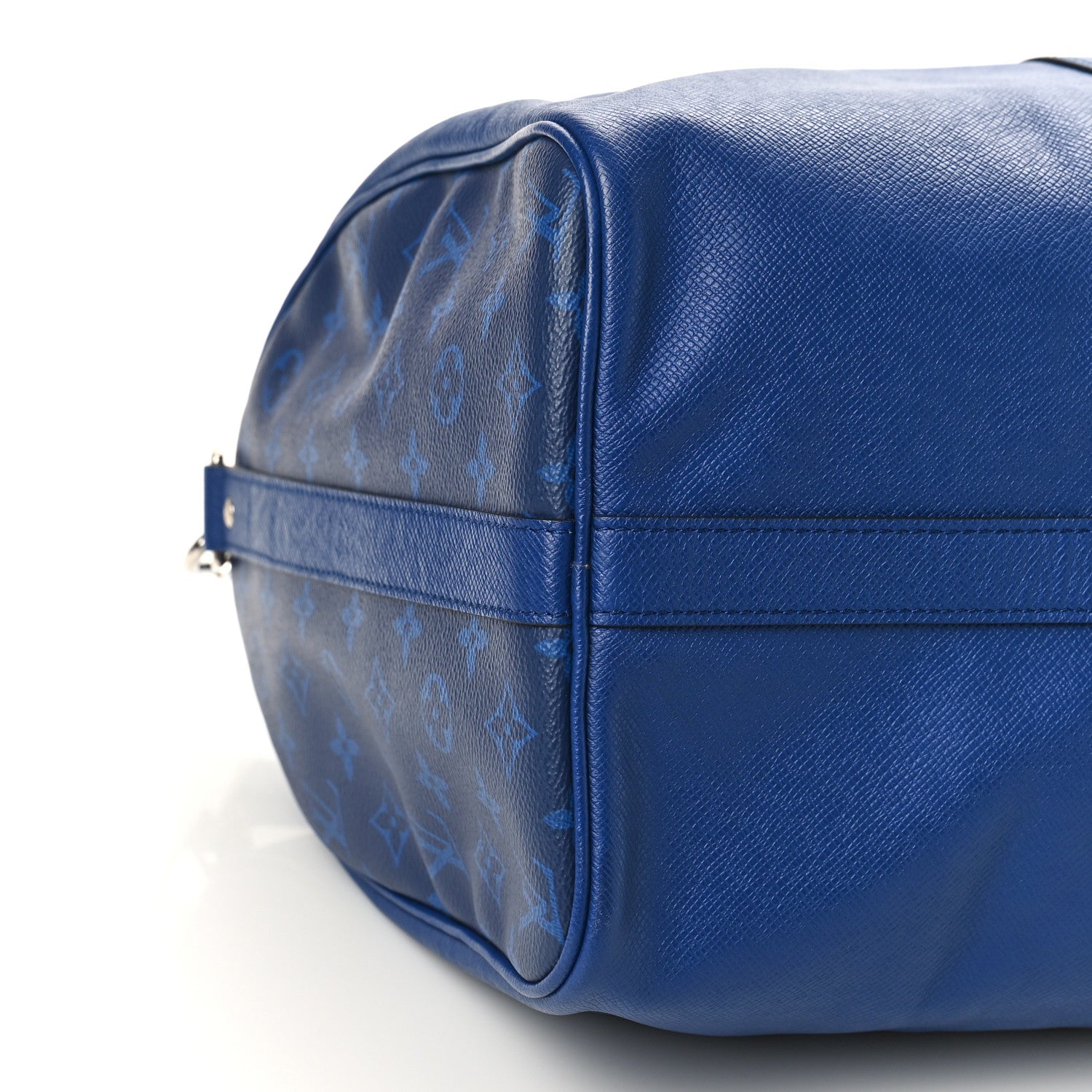 Louis Vuitton Taiga Monogram Eclipse Keepall Bandouliere 50 Pacific Blue 6 of 7