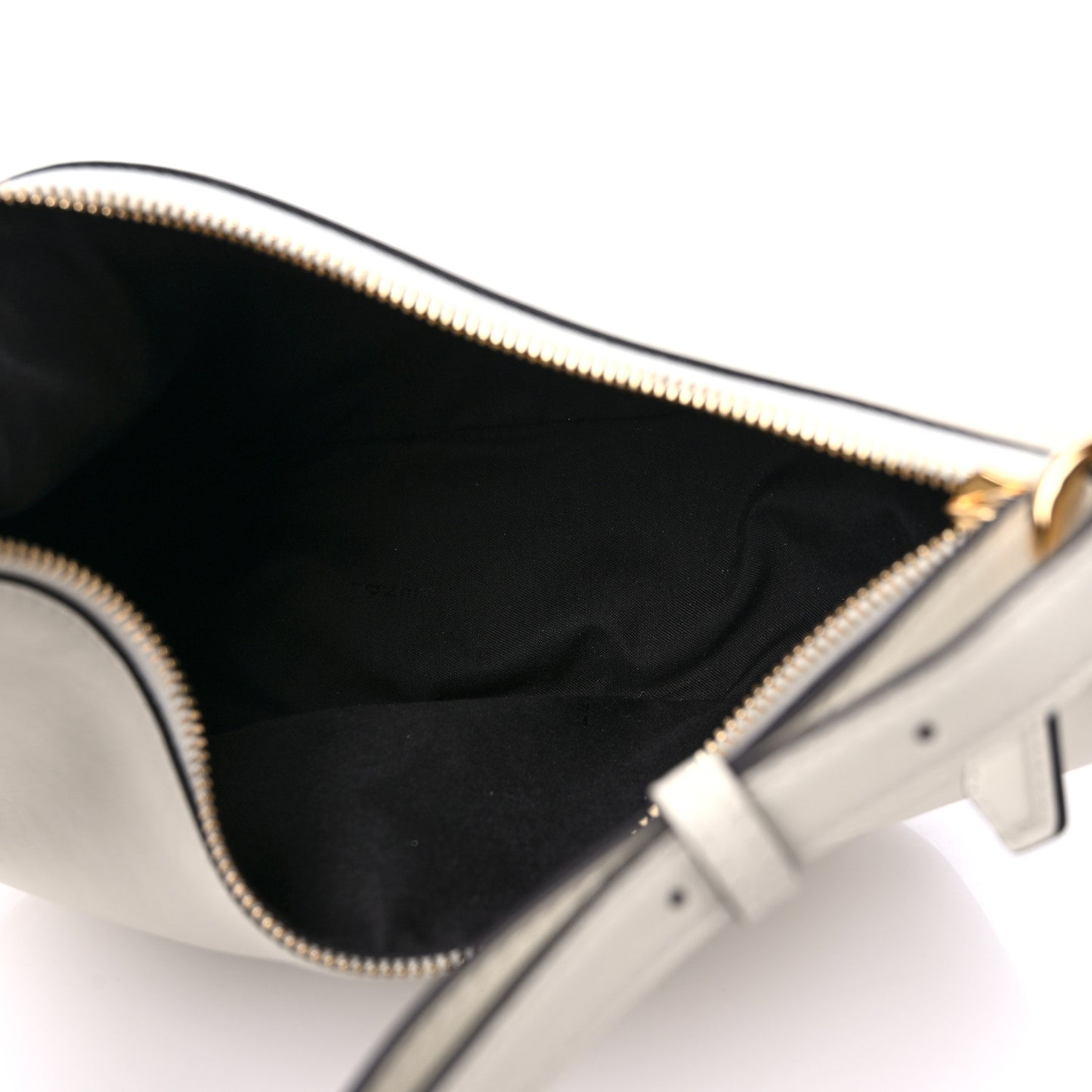 Vitello Grace Matte Small Fendigraphy Hobo Bag White Ice
