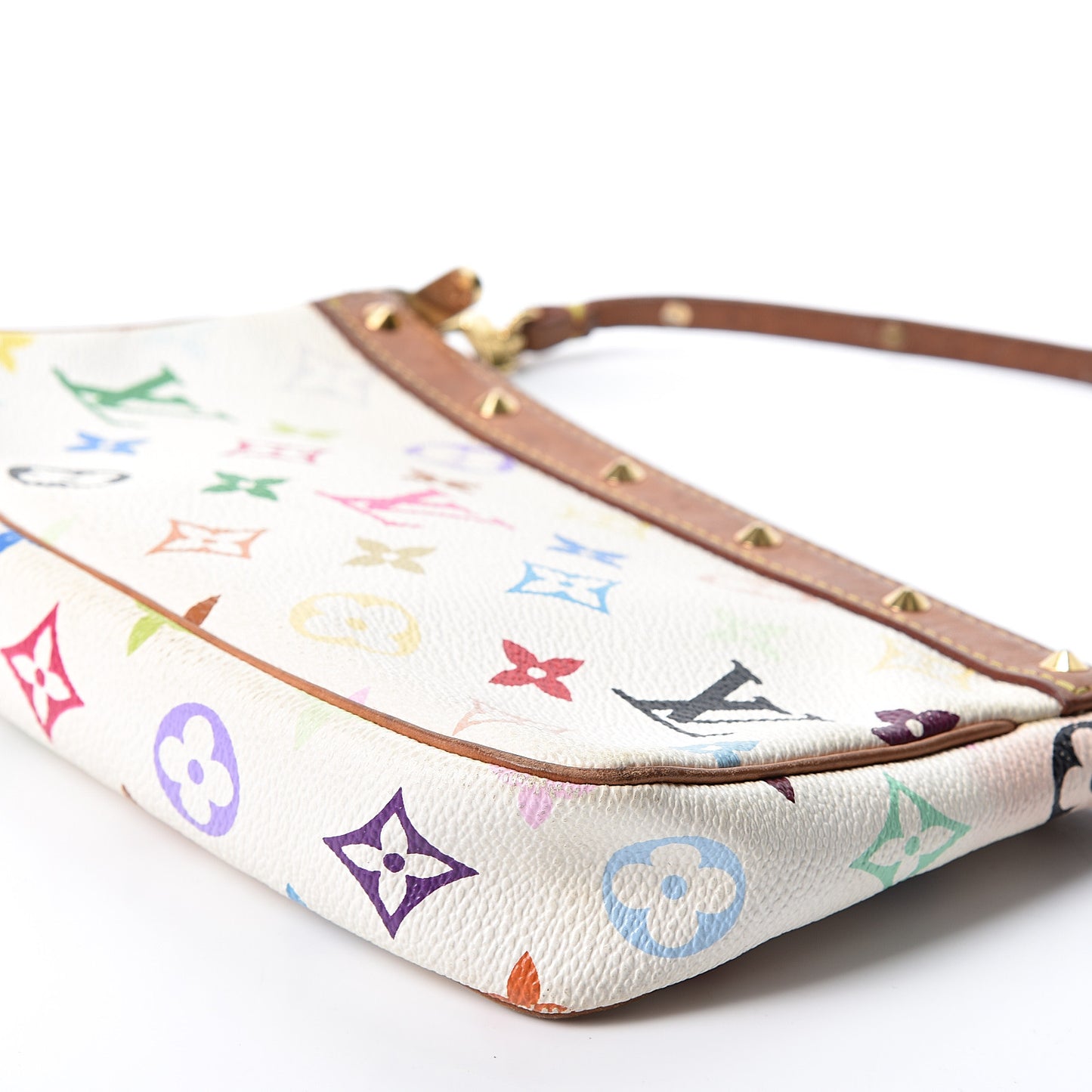 Monogram Multicolor Pochette Accessories White