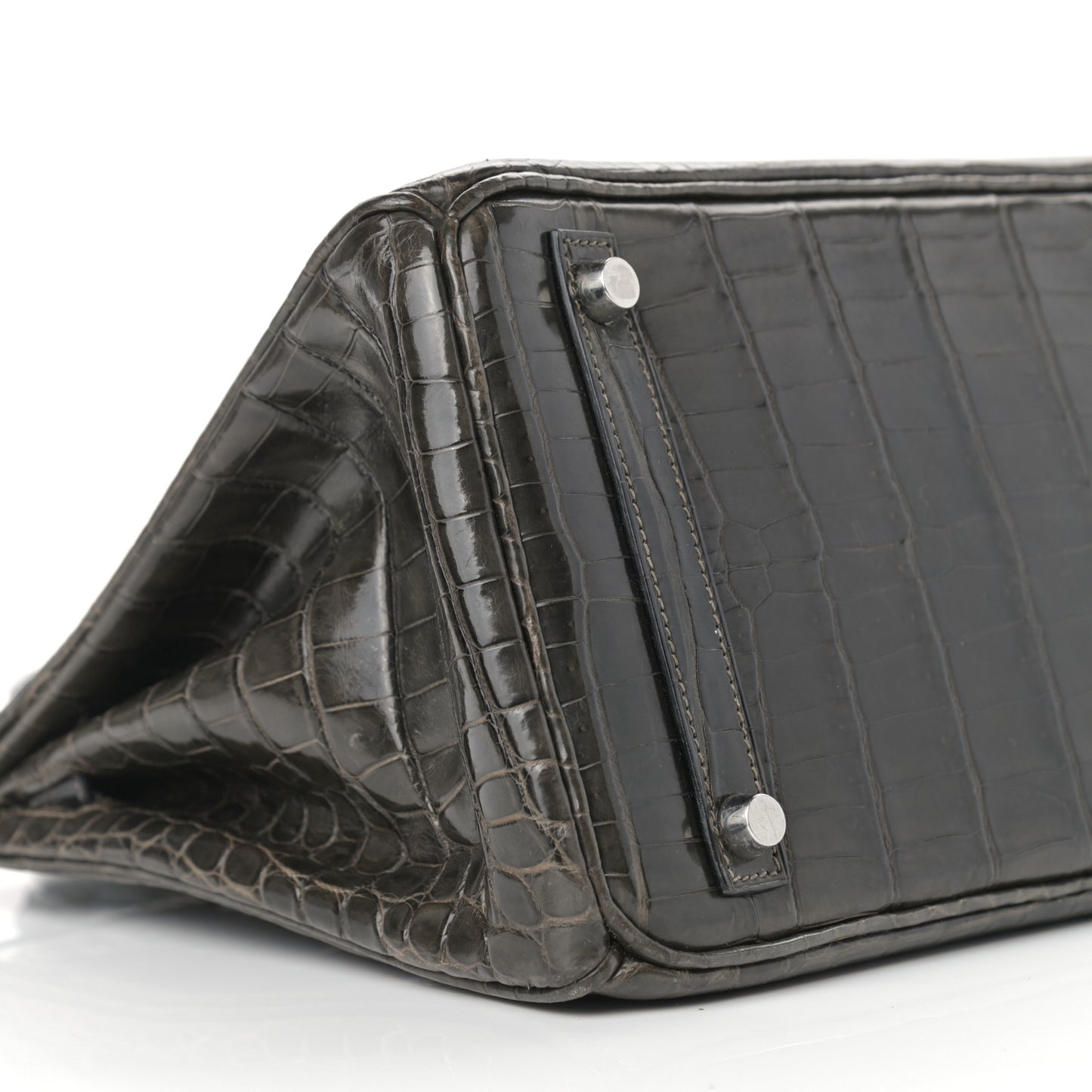 Shiny Niloticus Crocodile Birkin 30 Graphite