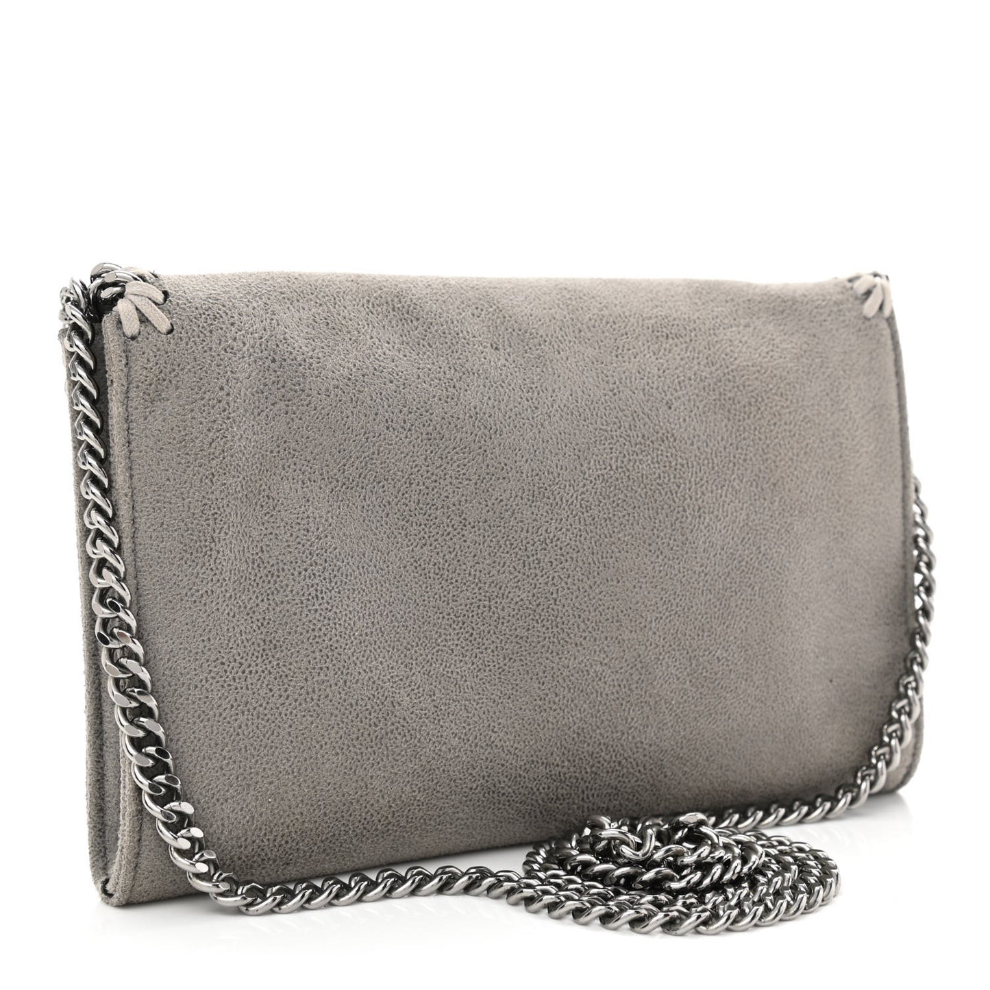 Shaggy Deer Falabella Mini Crossbody Bag Light Grey