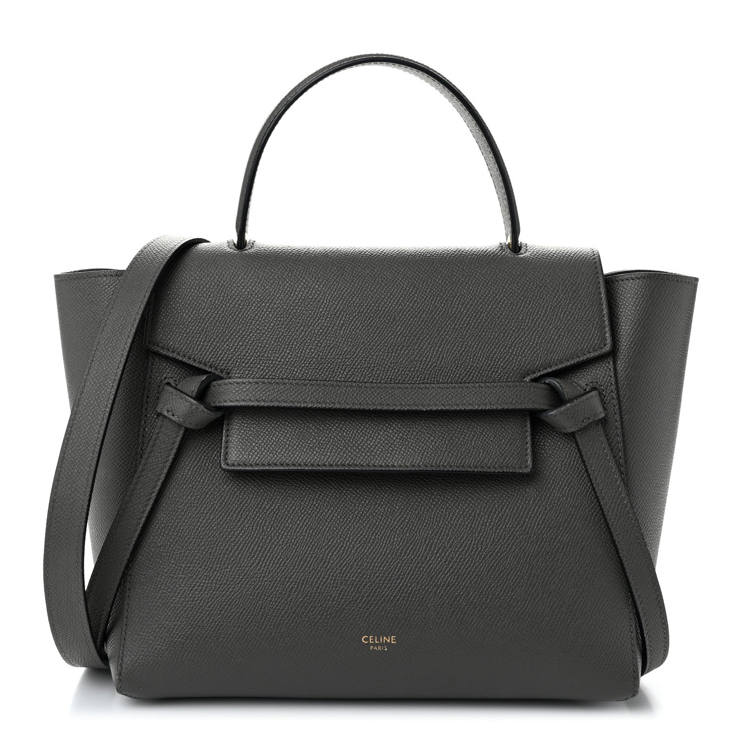 Celine Grained Calfskin Micro Belt Bag Grey 1 of 13