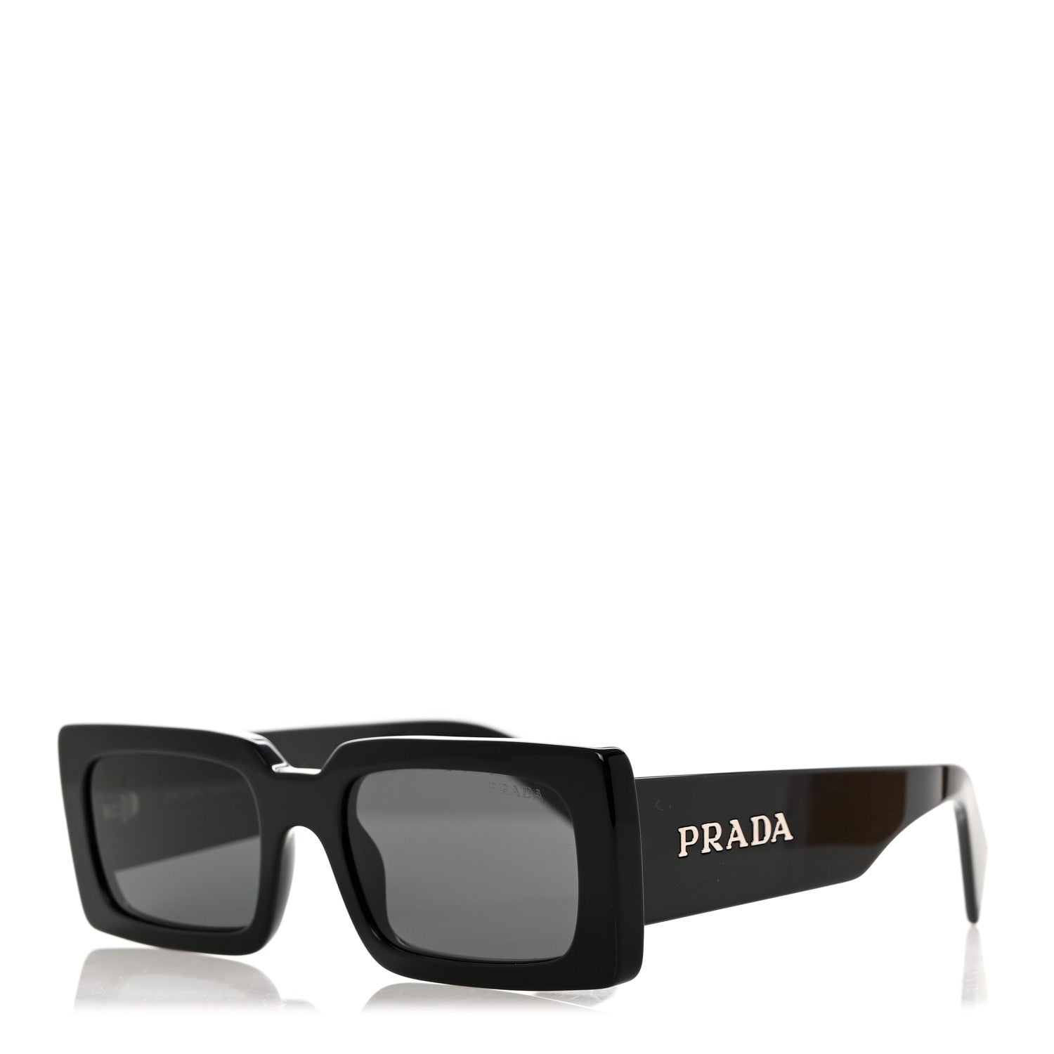 Prada Acetate Sunglasses with Prada Logo SPR A07 Slate Gray 1 of 8