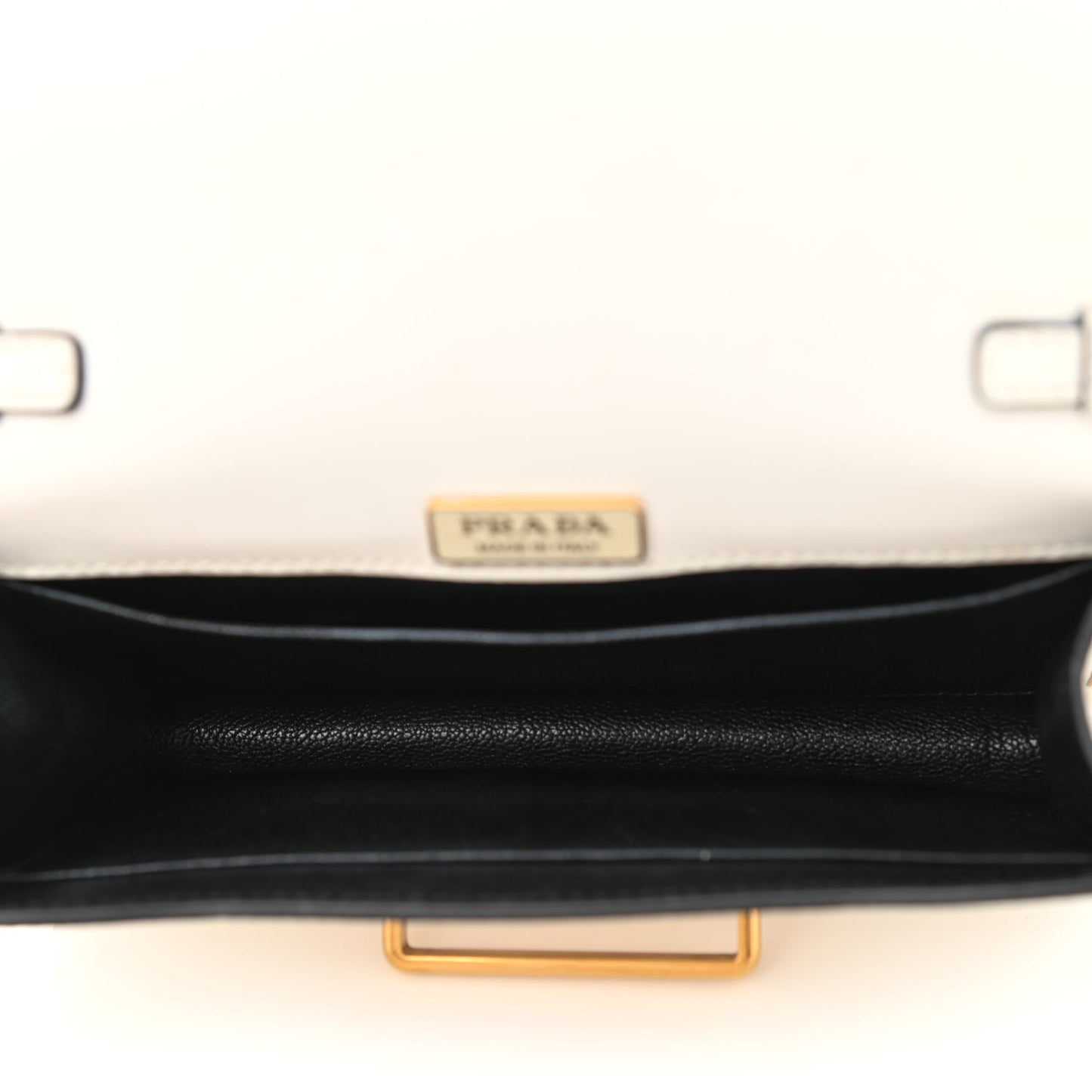 City Calf Saffiano Cahier Bag Talco Black