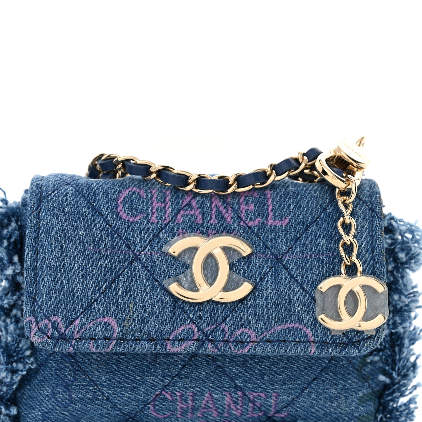 Denim Quilted Denim Mood Belt Bag Blue Multicolor