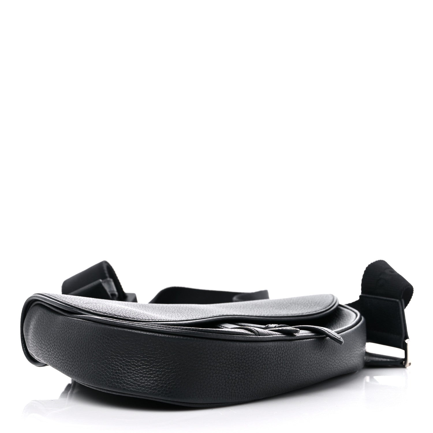 Christian Dior Calfskin Mens Saddle Bag Black 7 of 21