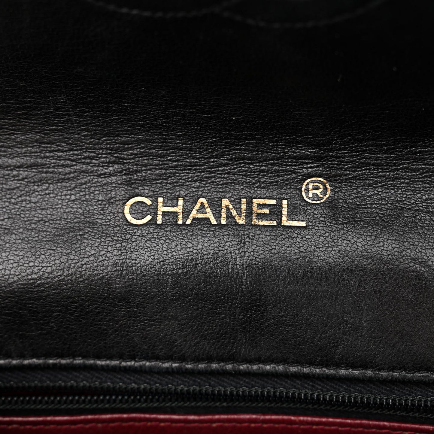 Lambskin Stitched Single Flap Black