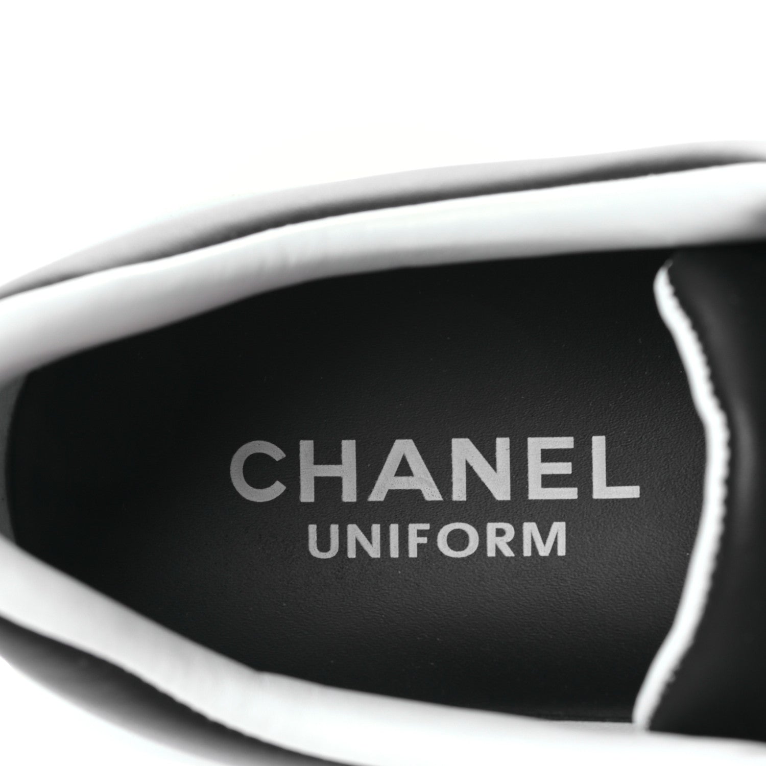 Chanel Calfskin CC Womens Sneakers 40 Black 7 of 8