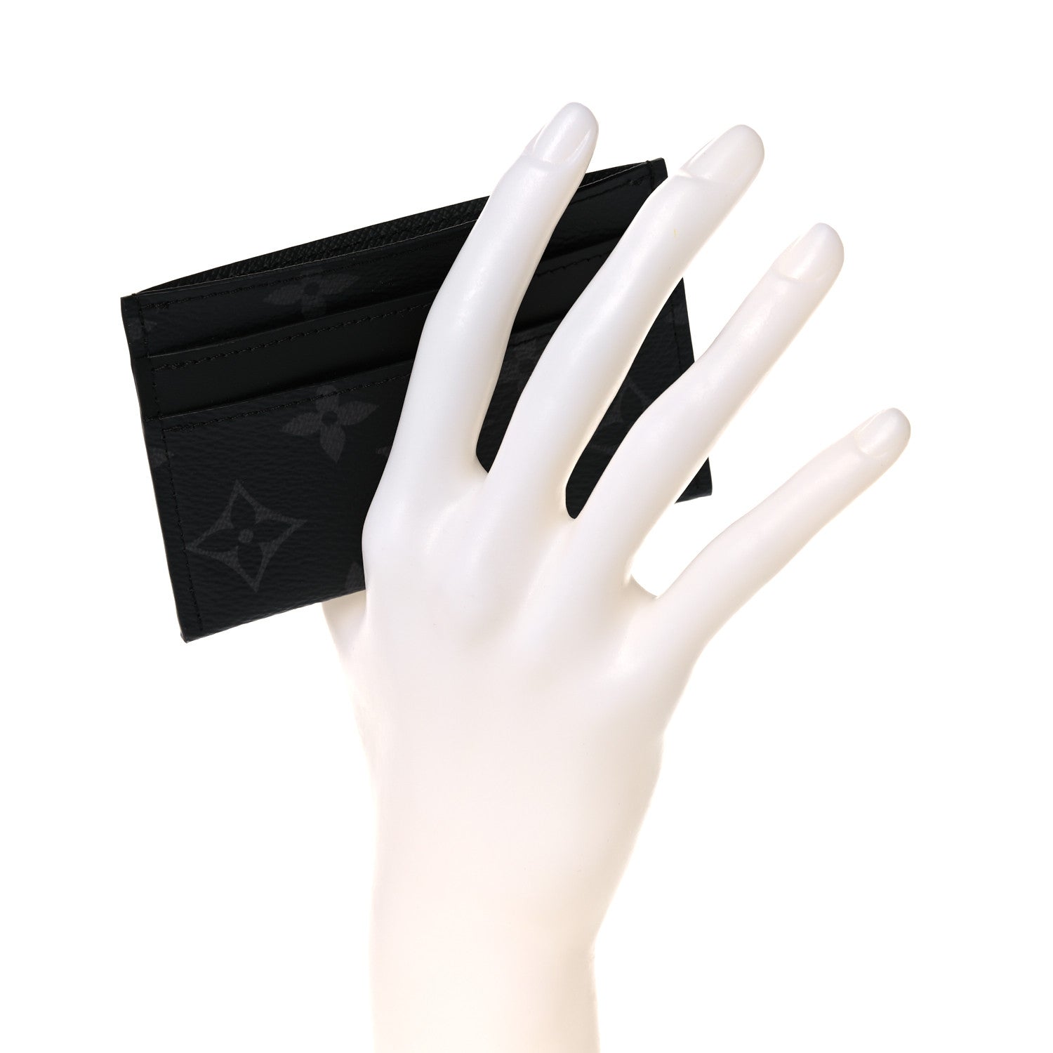 Louis Vuitton Monogram Eclipse Porte-Cartes Double Card Holder 2 of 9