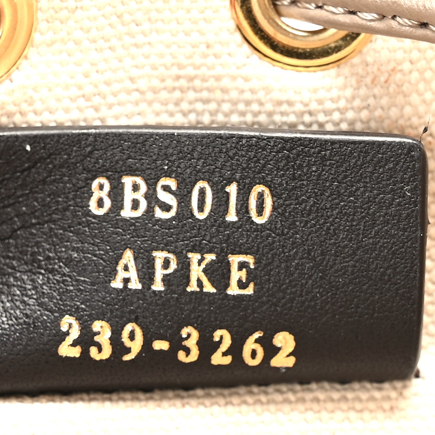 Fendi Canvas Vitello Grace F is Fendi FF Multicolor Embroidered Mini Mon Tresor Bucket Bag Grezzo Multicolor Tortora 7 of 9